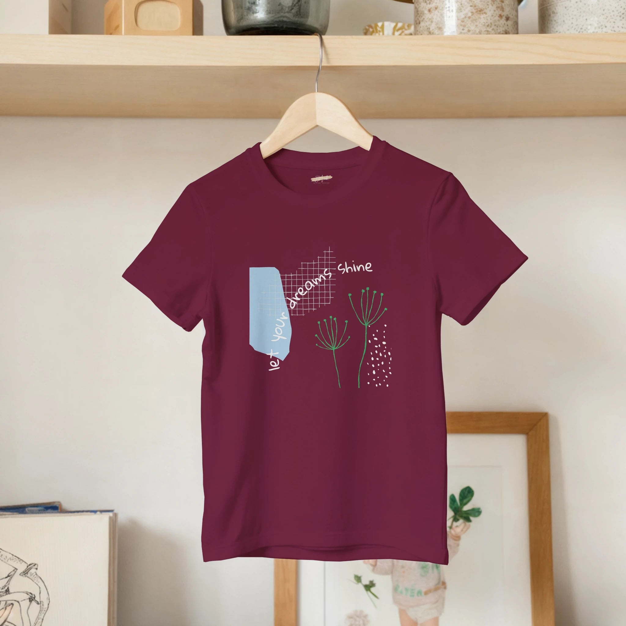 Kids T-Shirt · Let Your Dreams Shine Maroon - BM ink.