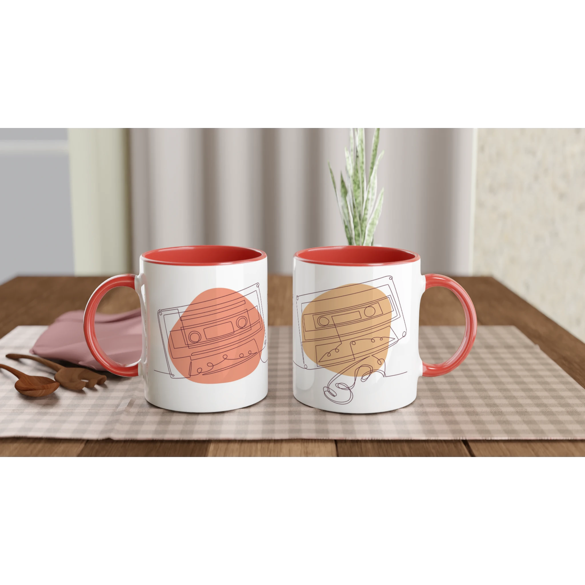 Analog Soul · Ceramic Mug Ceramic Red Cassette Tapes - BM ink.