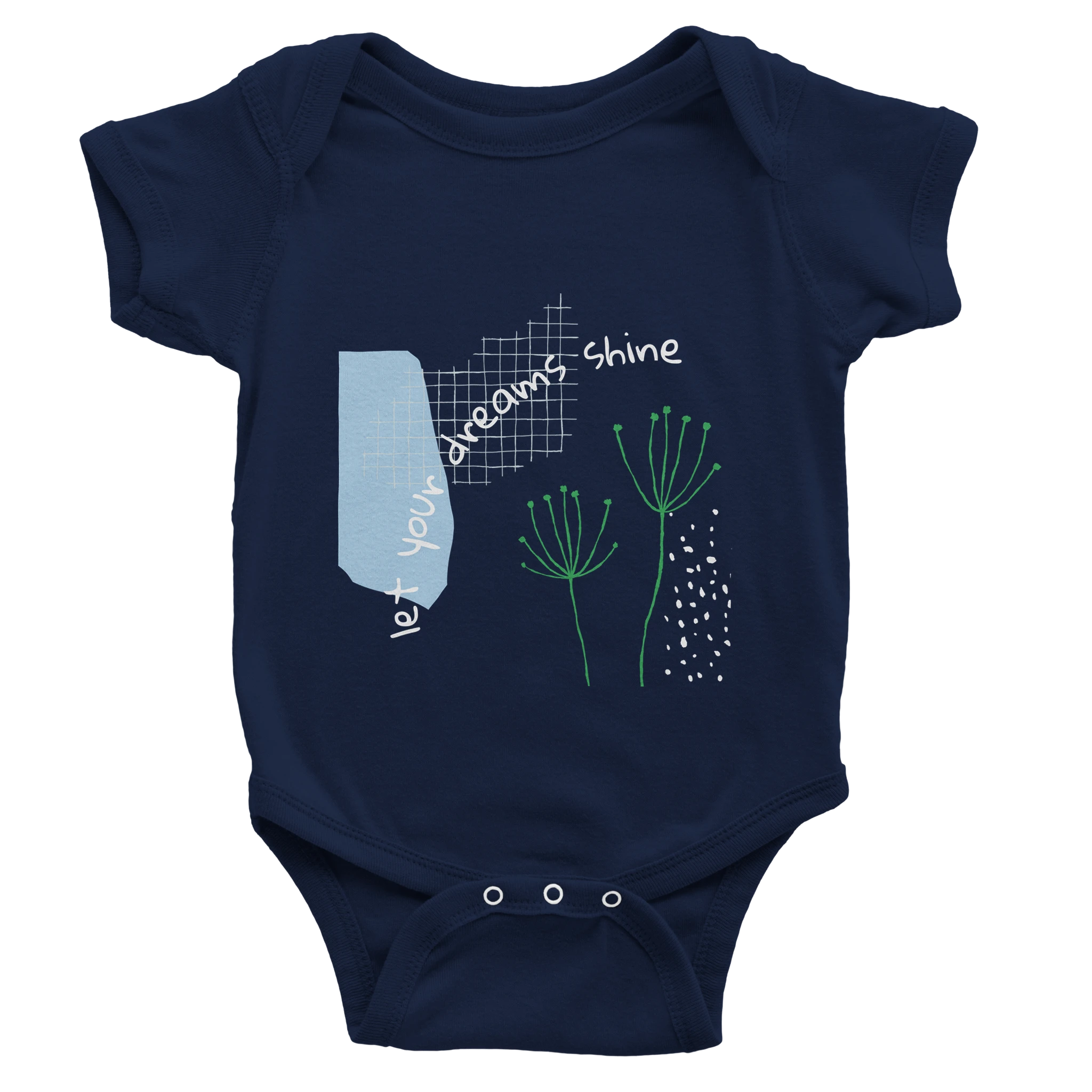 Baby Bodysuit · Let Your Dreams Shine Navy - BM ink.
