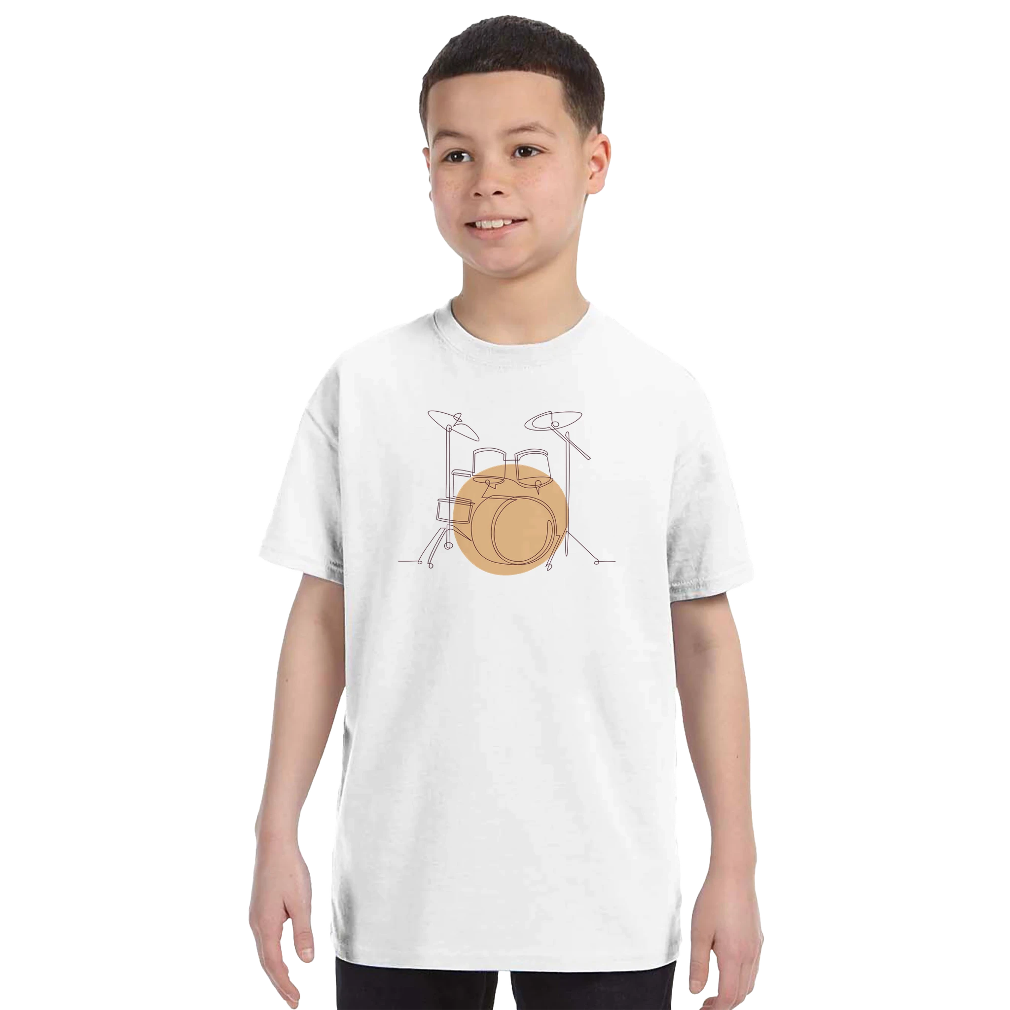 Kids T-Shirt · Drum Set (Light) - BM ink.