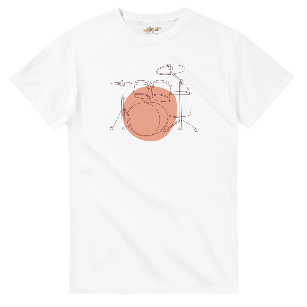 Adult T-Shirt · Drum Set (Bold) - BM ink.