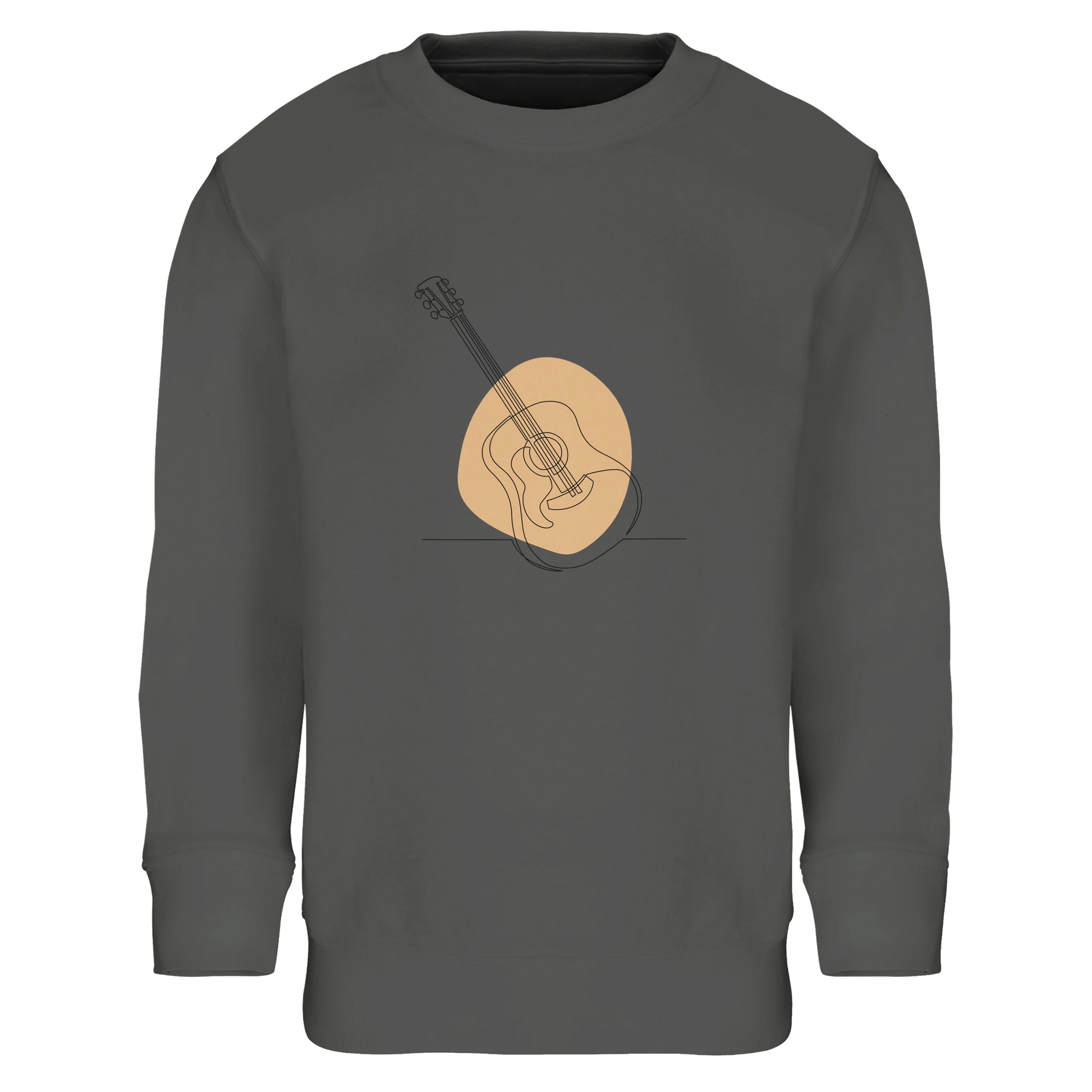 Kids Sweatshirt · Acoustic Guitar (Light) Grey Melange - BM ink.