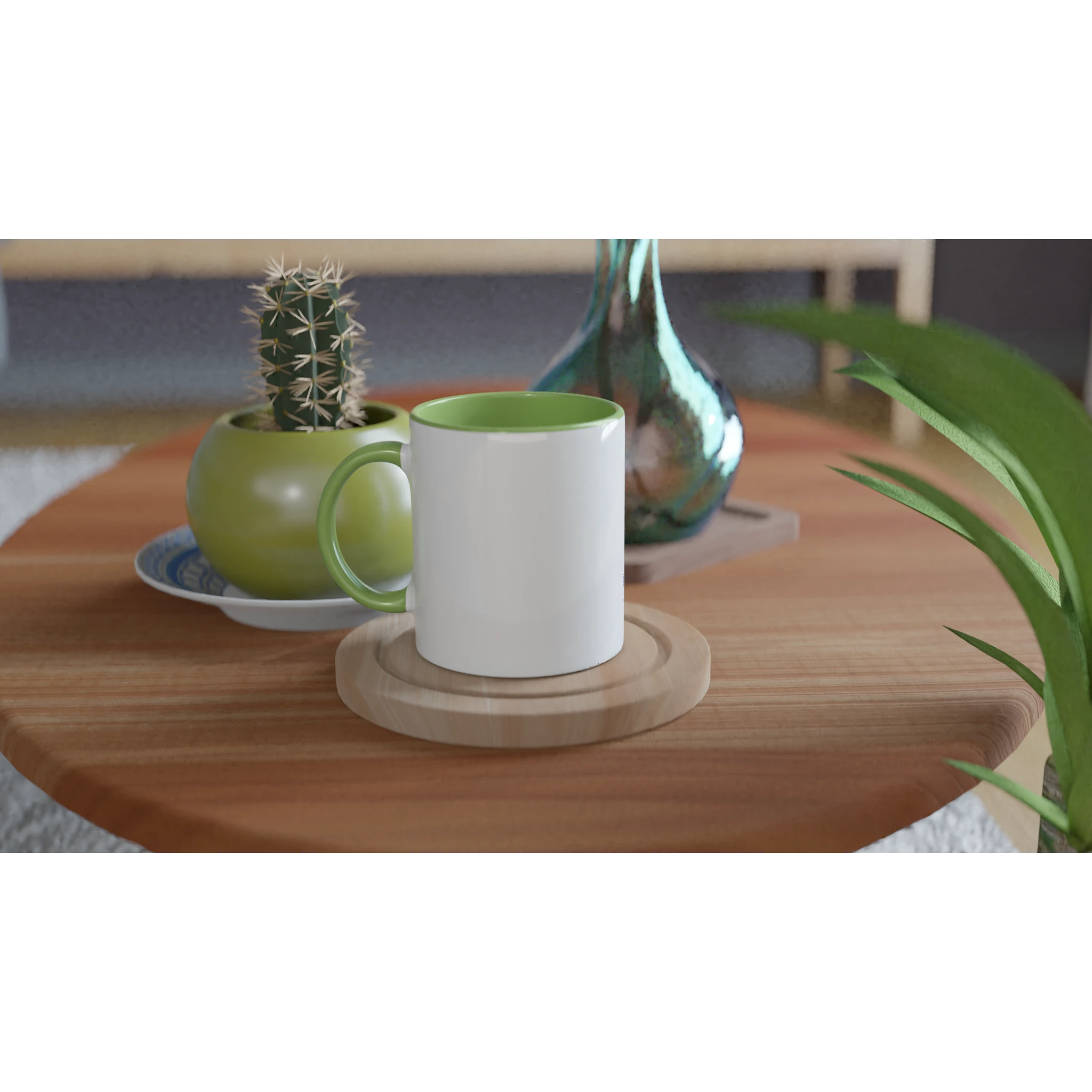 Ceramic Mug · Live a Good Story Ceramic Green Right - BM ink.