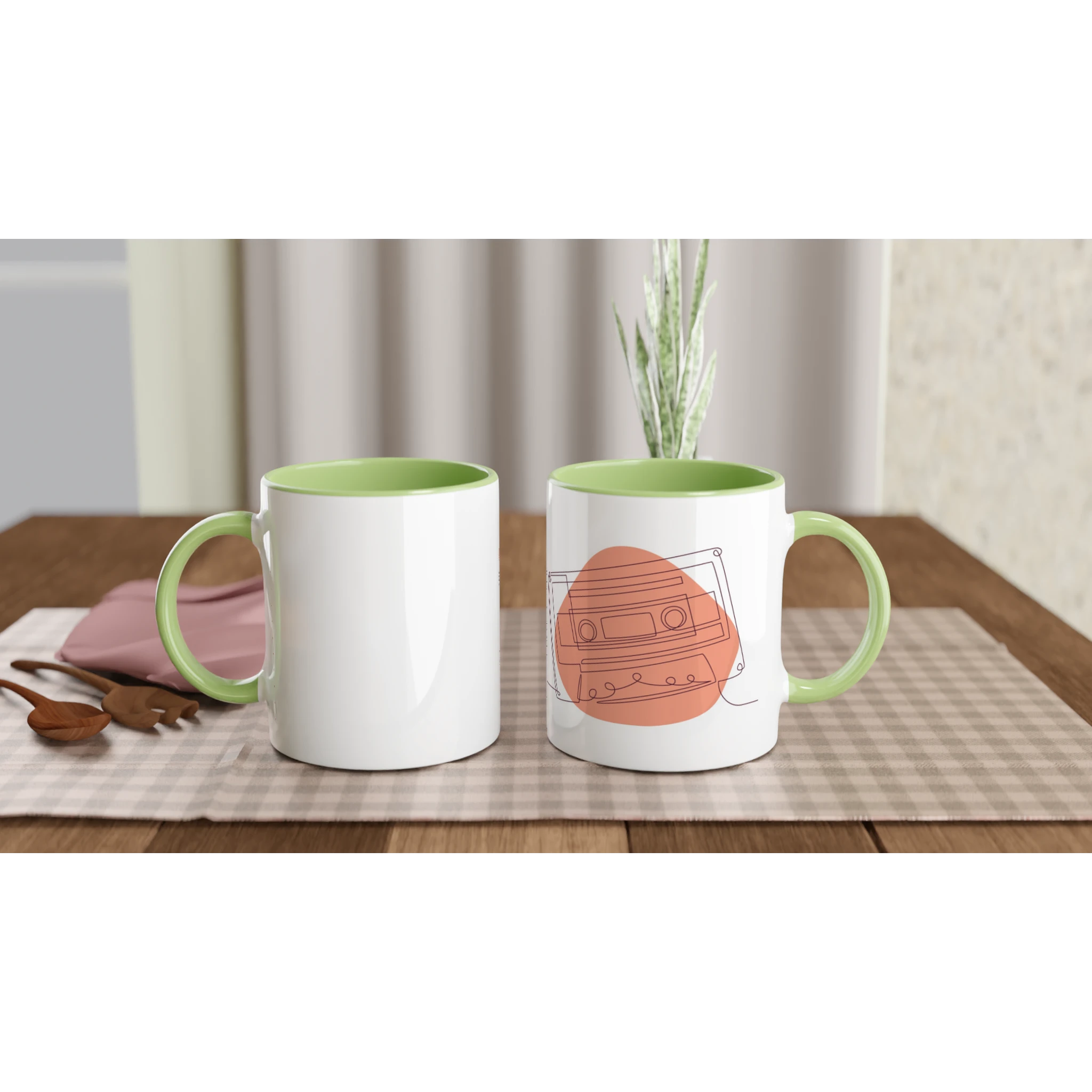 Analog Soul · Ceramic Mug Ceramic Green Cassette Right - BM ink.