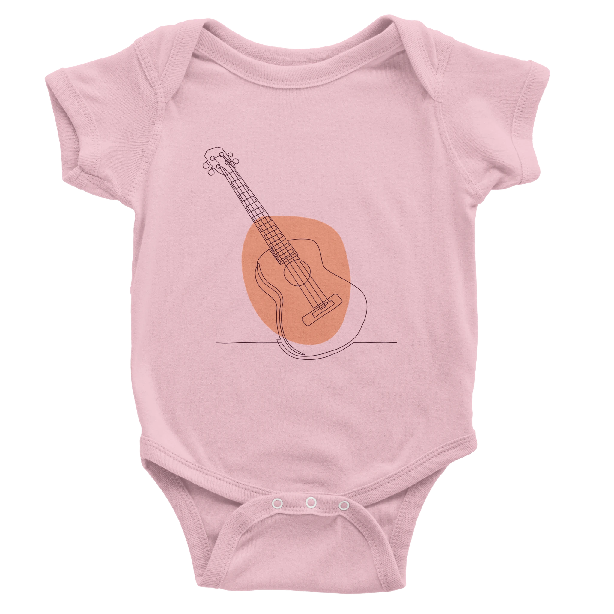 Baby Bodysuit · Acoustic Guitar (Bold) Pink - BM ink.