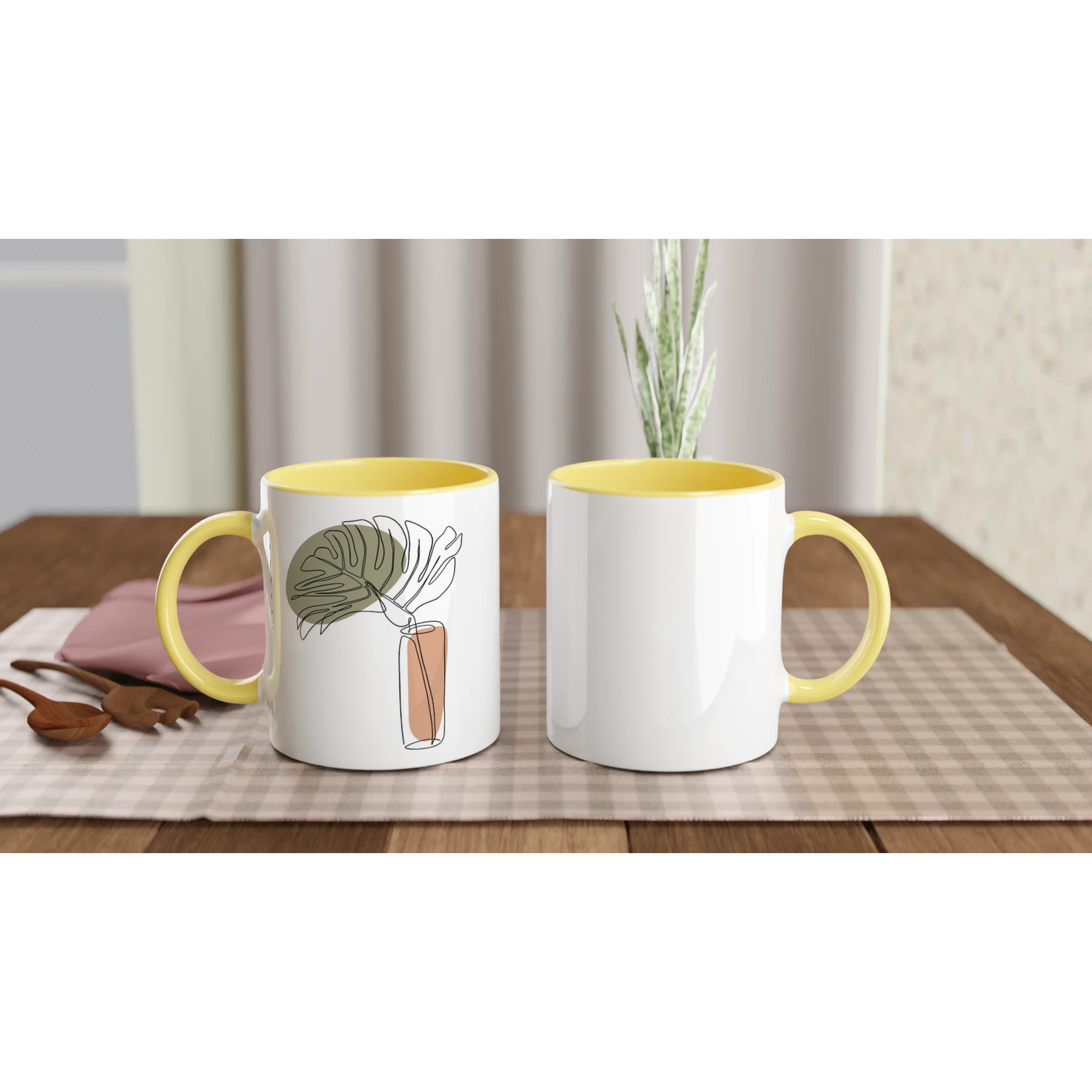 Calm Living · Ceramic Mug Ceramic Yellow Left - BM ink.