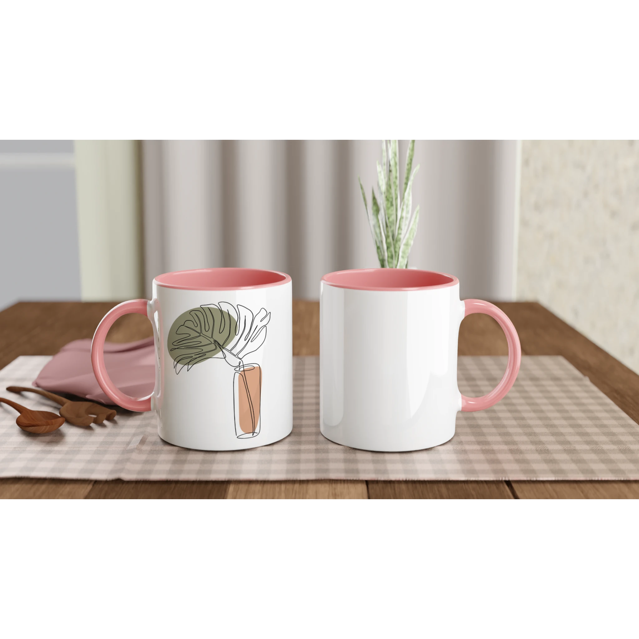 Calm Living · Ceramic Mug Ceramic Pink Left - BM ink.