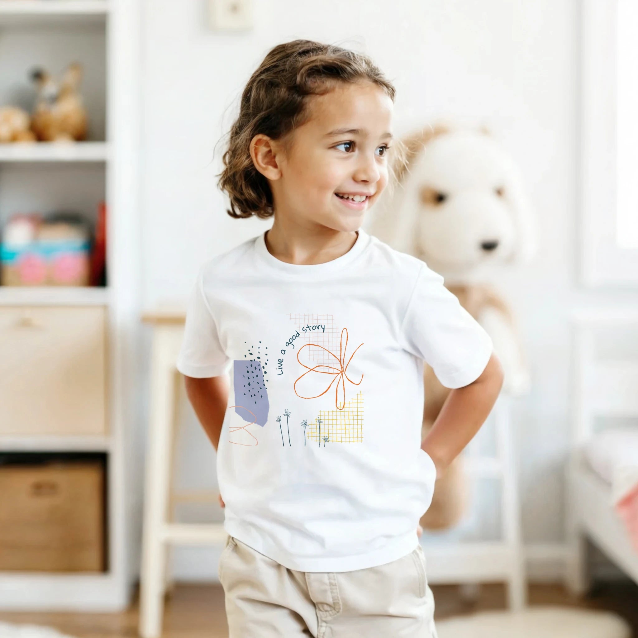 Kids T-Shirt · Live a Good Story - BM ink.