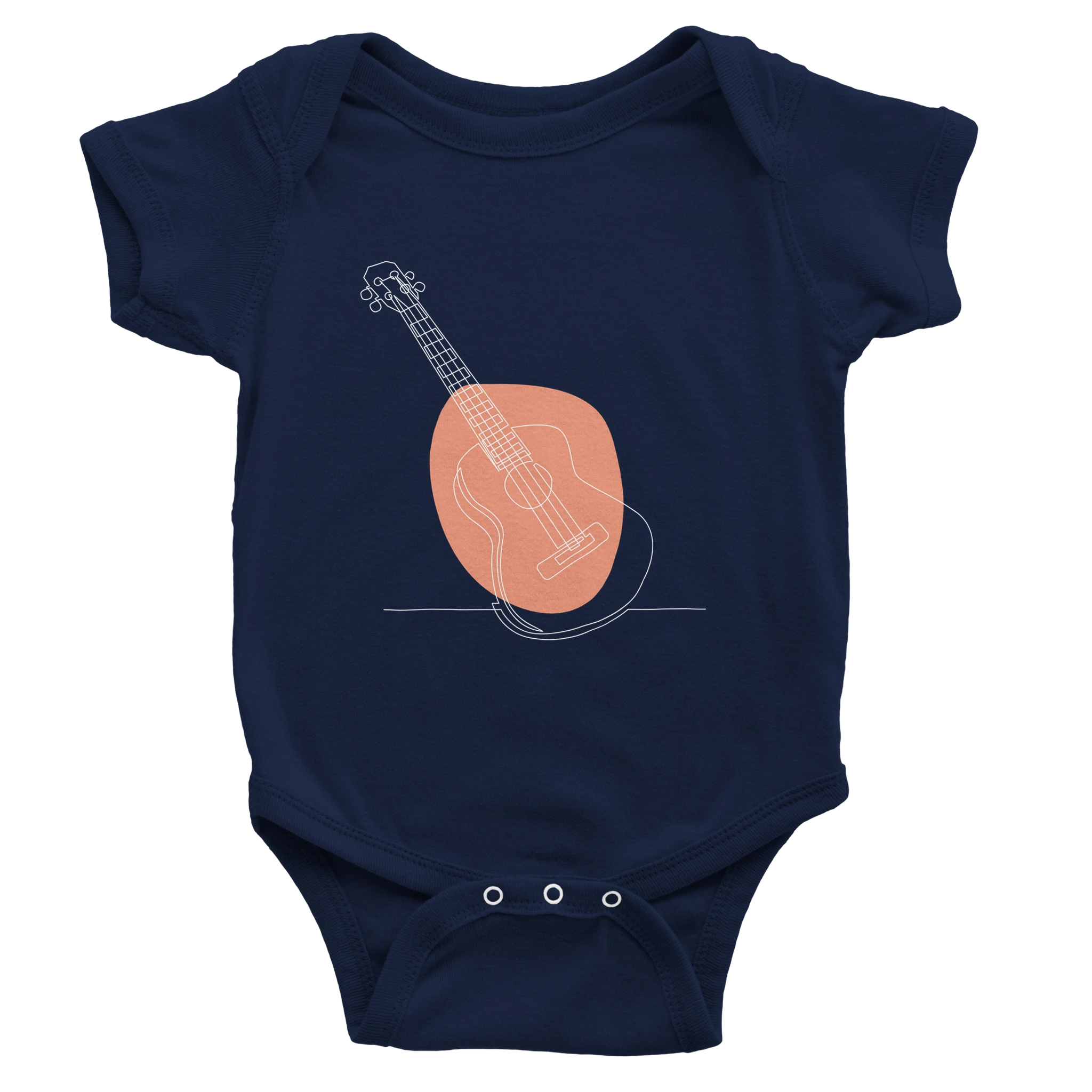 Baby Bodysuit · Acoustic Guitar (Bold) Navy - BM ink.