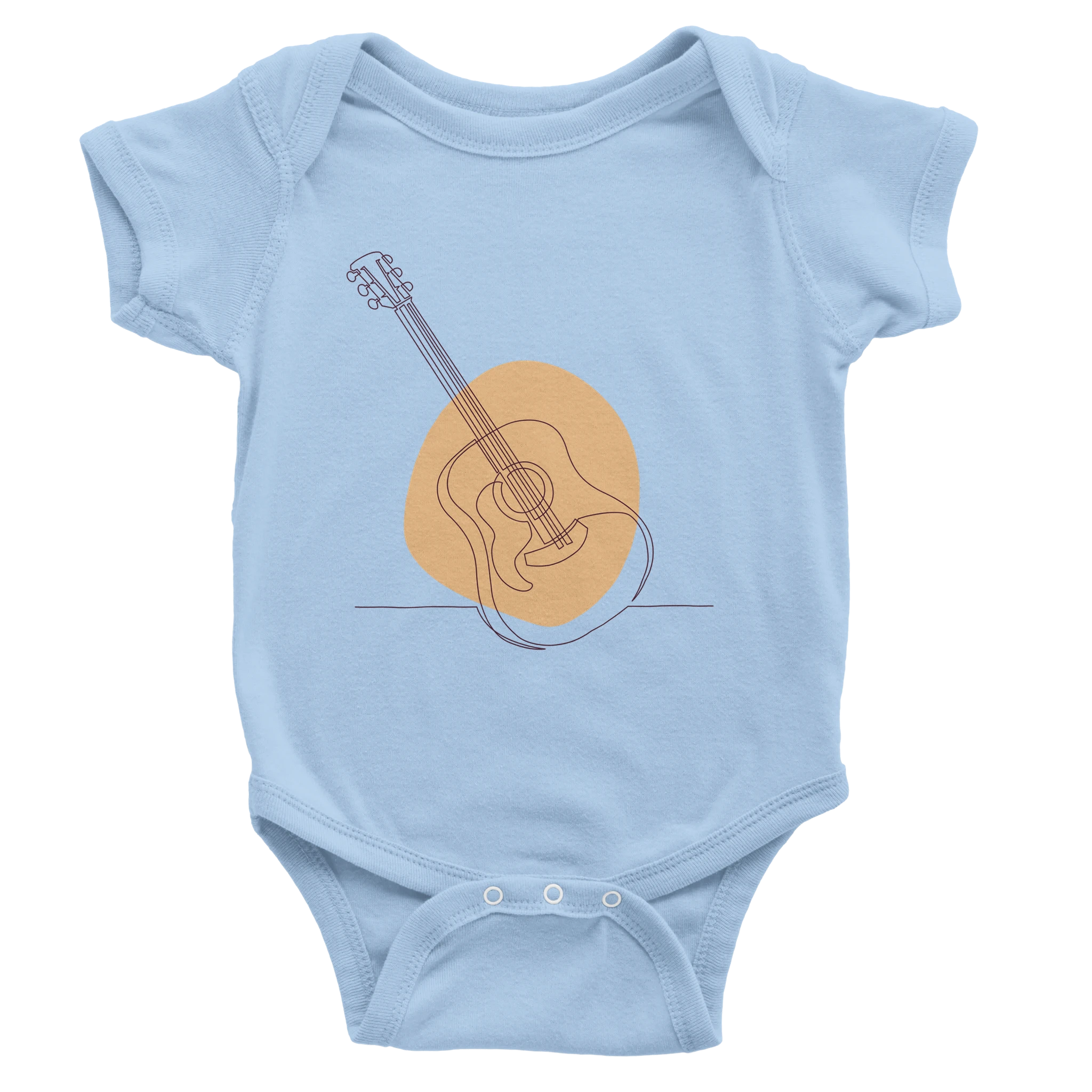 Baby Bodysuit · Acoustic Guitar (Light) Baby Blue - BM ink.