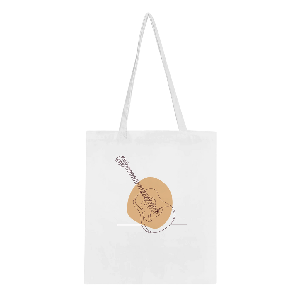 Tote Bag · Acoustic Guitar (Light) White - BM ink.