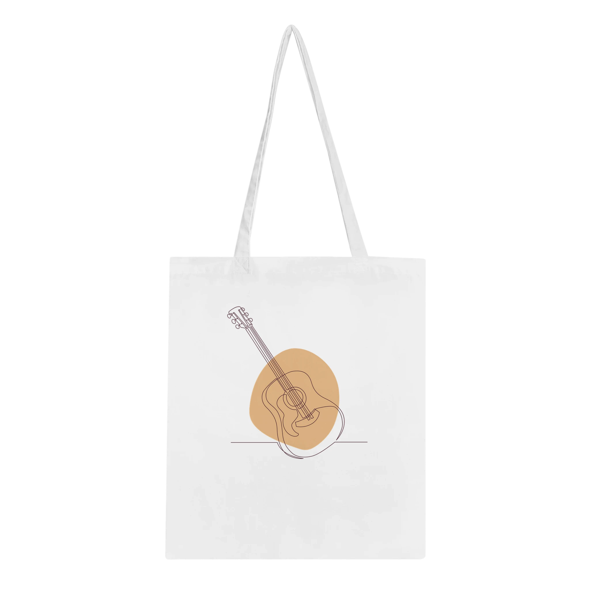 Tote Bag · Acoustic Guitar (Light) White - BM ink.