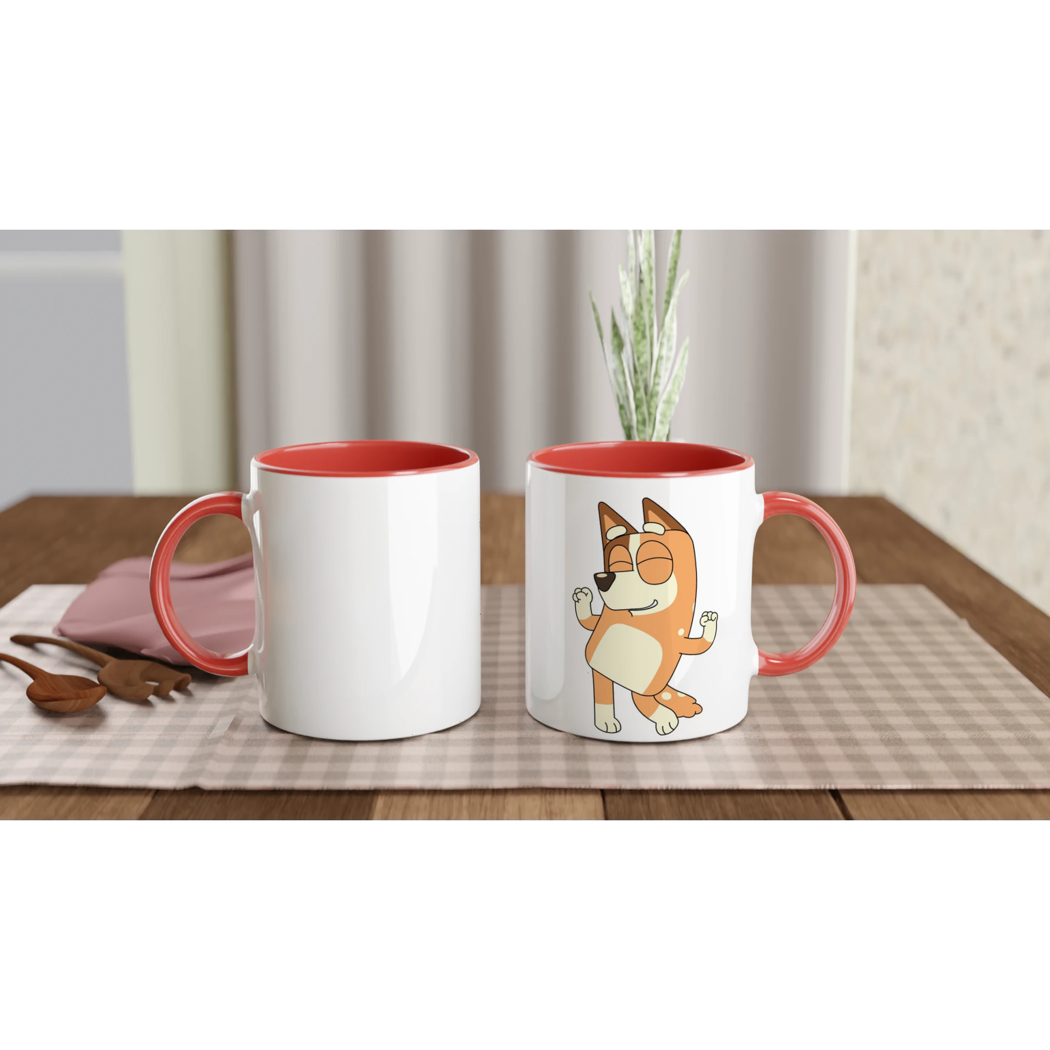Ceramic Mug · Bluey's Mom Chilli Ceramic Red Chilli Right - BM ink.