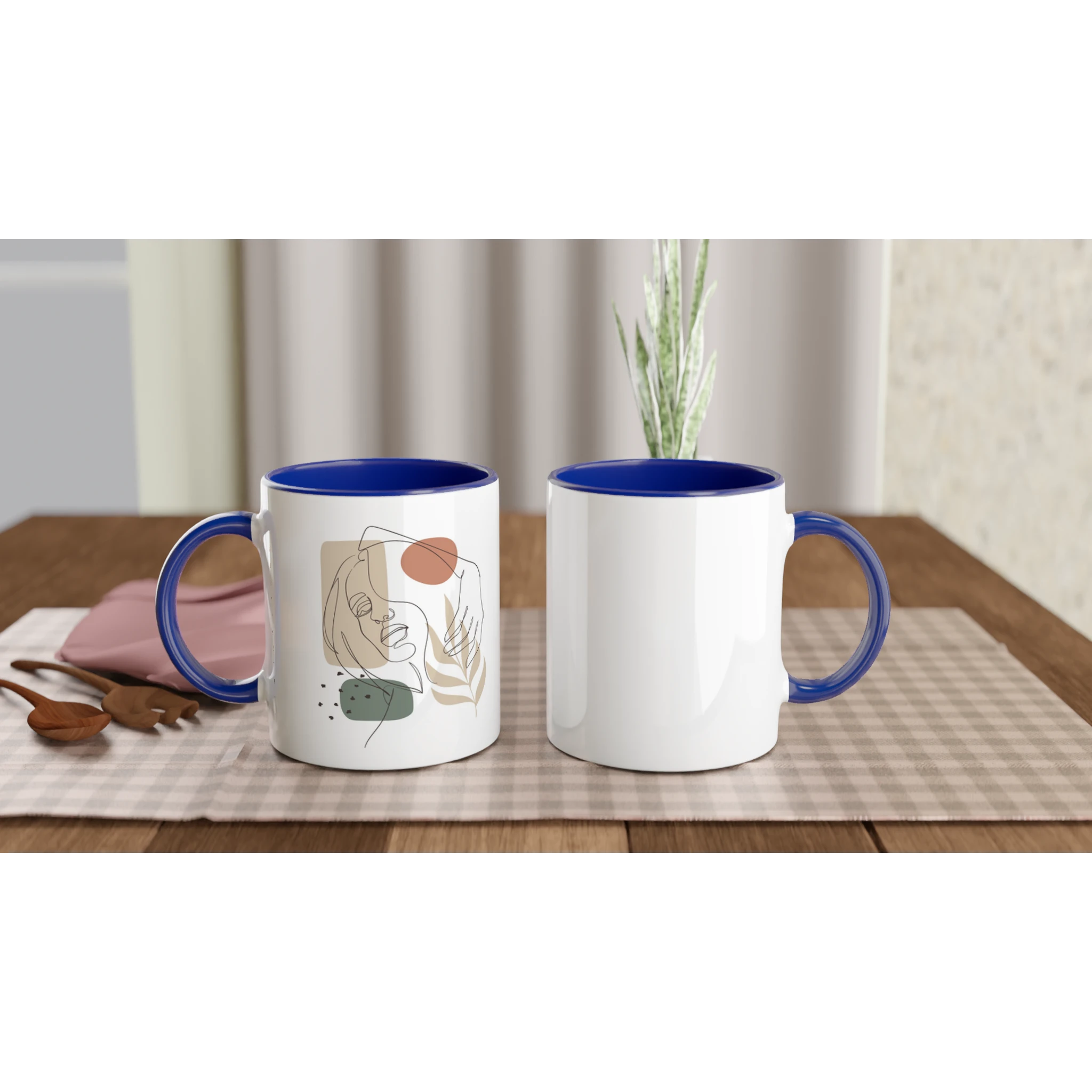 Soft Confidence · Ceramic Mug Ceramic Blue Left - BM ink.