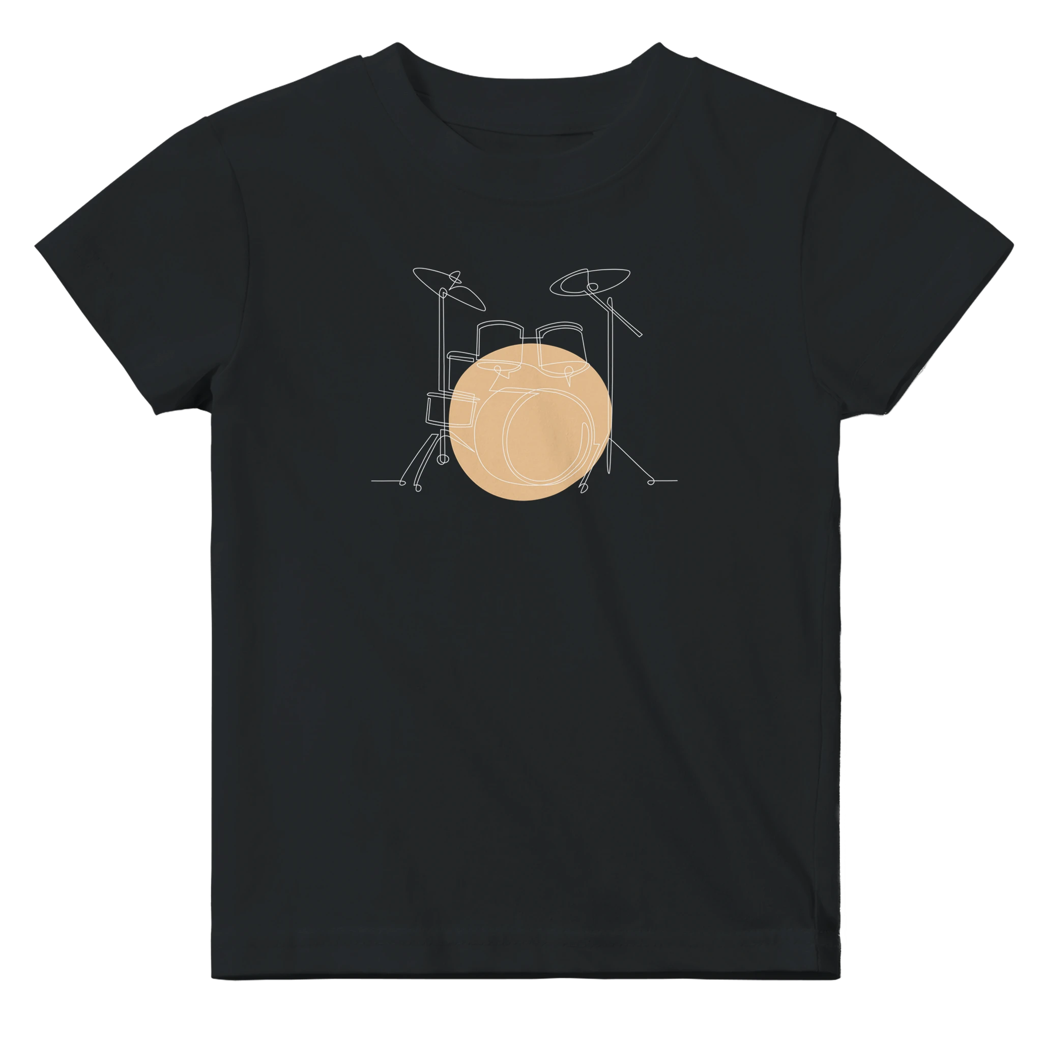 Baby T-Shirt · Drum Set (Light) Black - BM ink.
