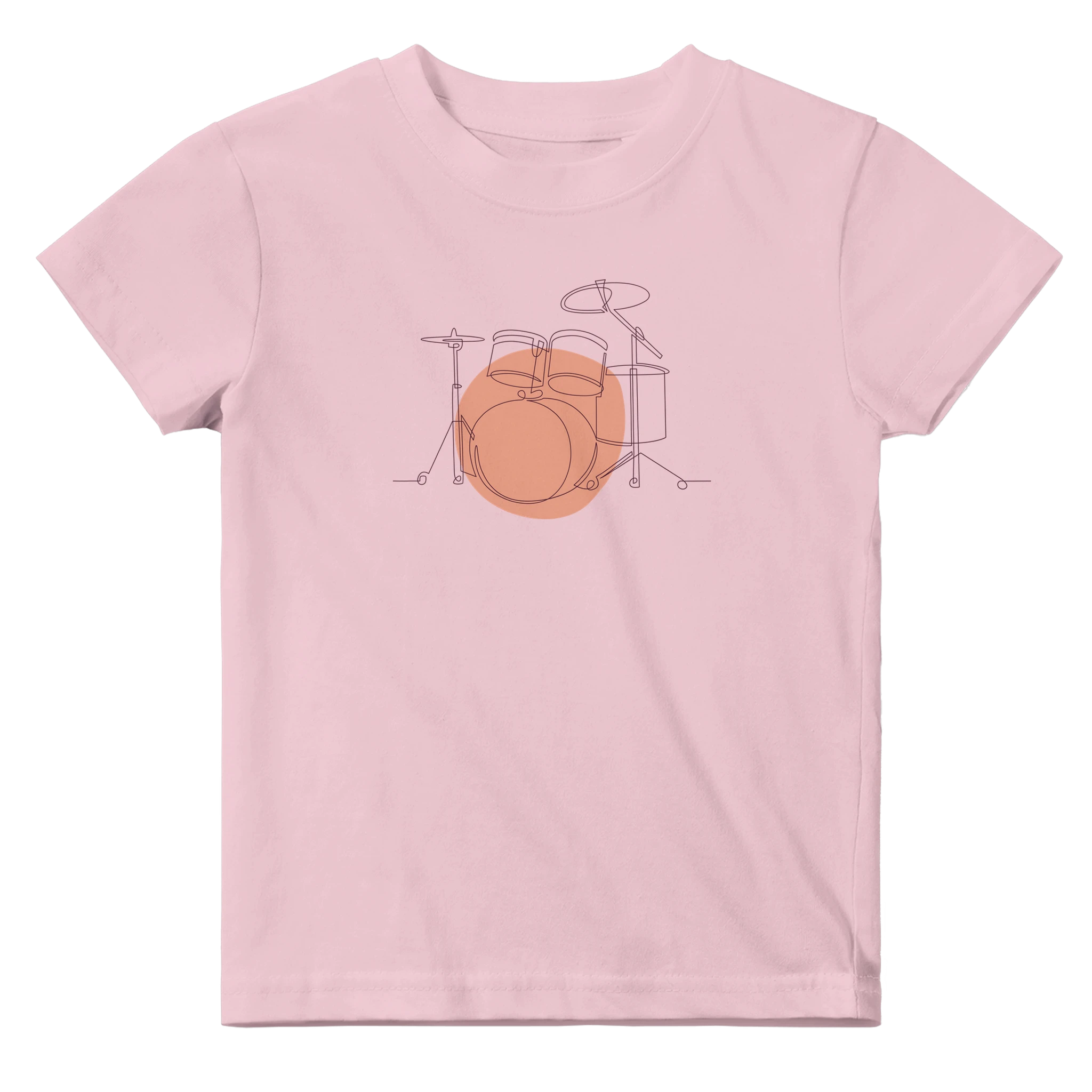 Baby T-Shirt · Drum Set (Bold) Pink - BM ink.