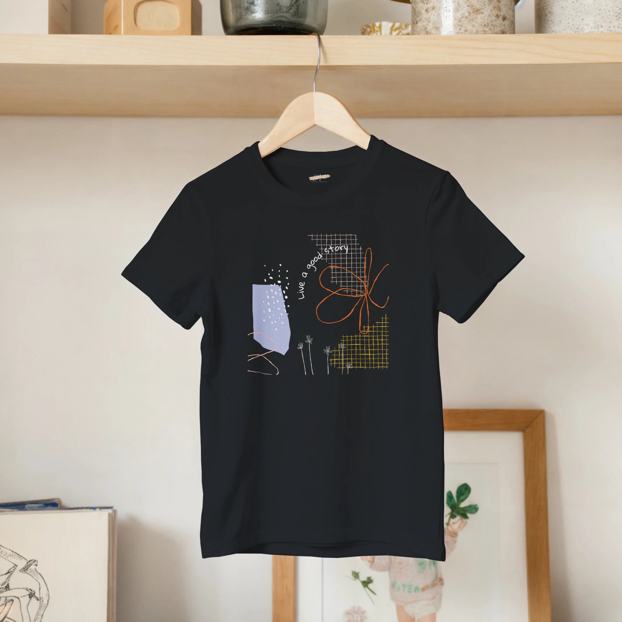 Kids T-Shirt · Live a Good Story Black - BM ink.