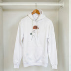 Quiet Bloom · Adult Hoodie Bold White - BM ink.