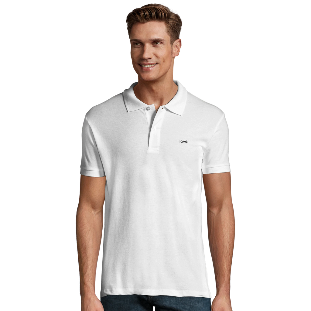 love. · Embroidered Men Polo Shirt - BM ink.