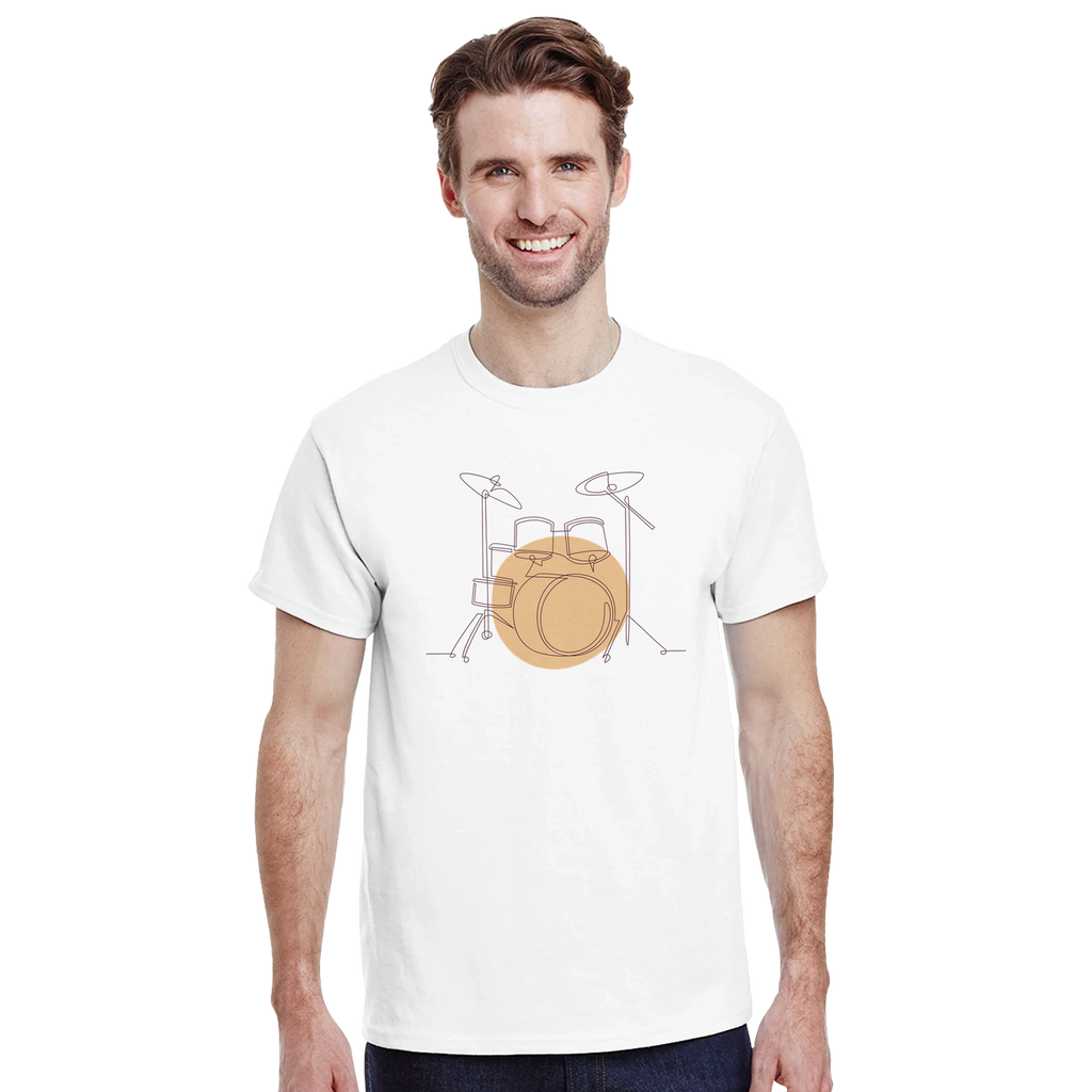 Adult T-Shirt · Drum Set (Light) - BM ink.