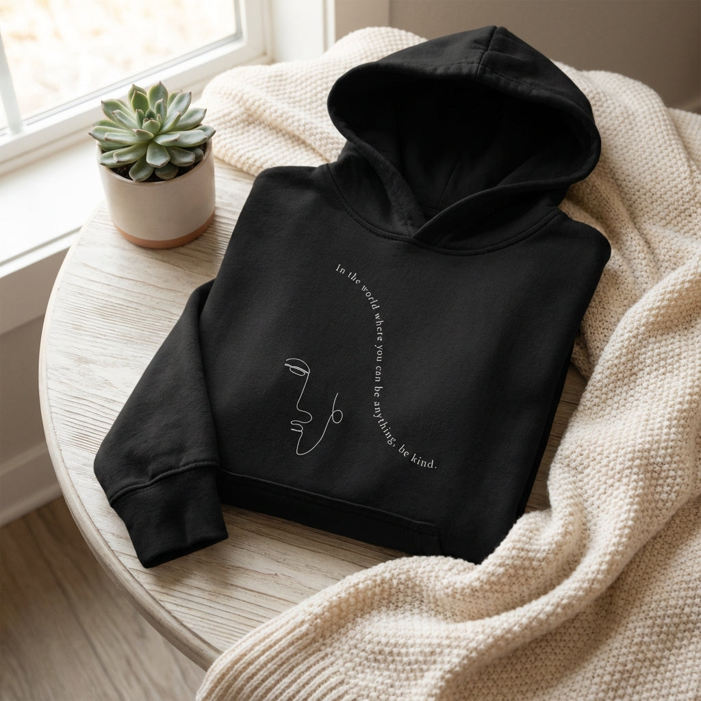 Choose Kindness · Kids Hoodie Black - BM ink.