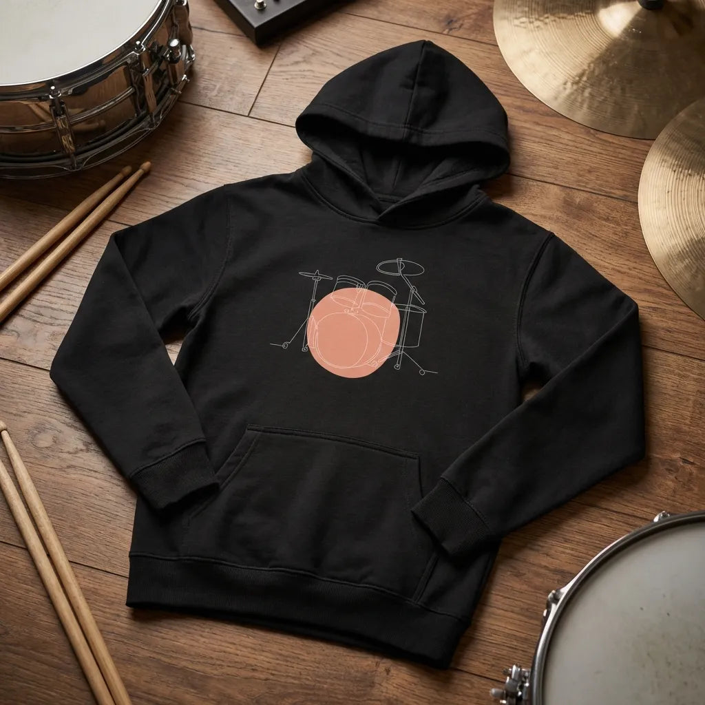 Kids Hoodie · Drum Set (Bold) - BM ink.