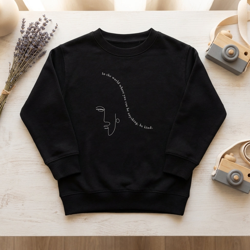Choose Kindness · Kids Sweatshirt Black - BM ink.