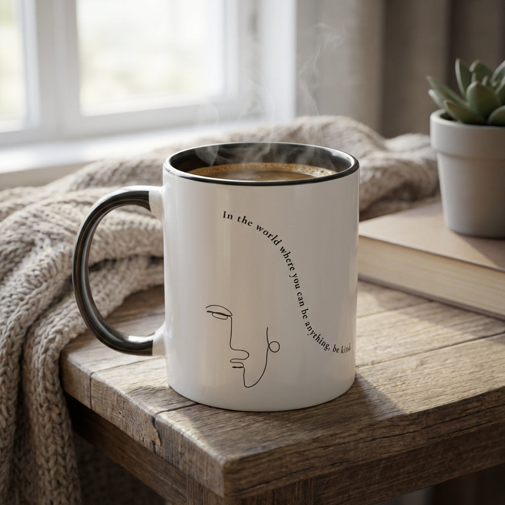 Choose Kindness · Ceramic Mug Ceramic Black Left - BM ink.
