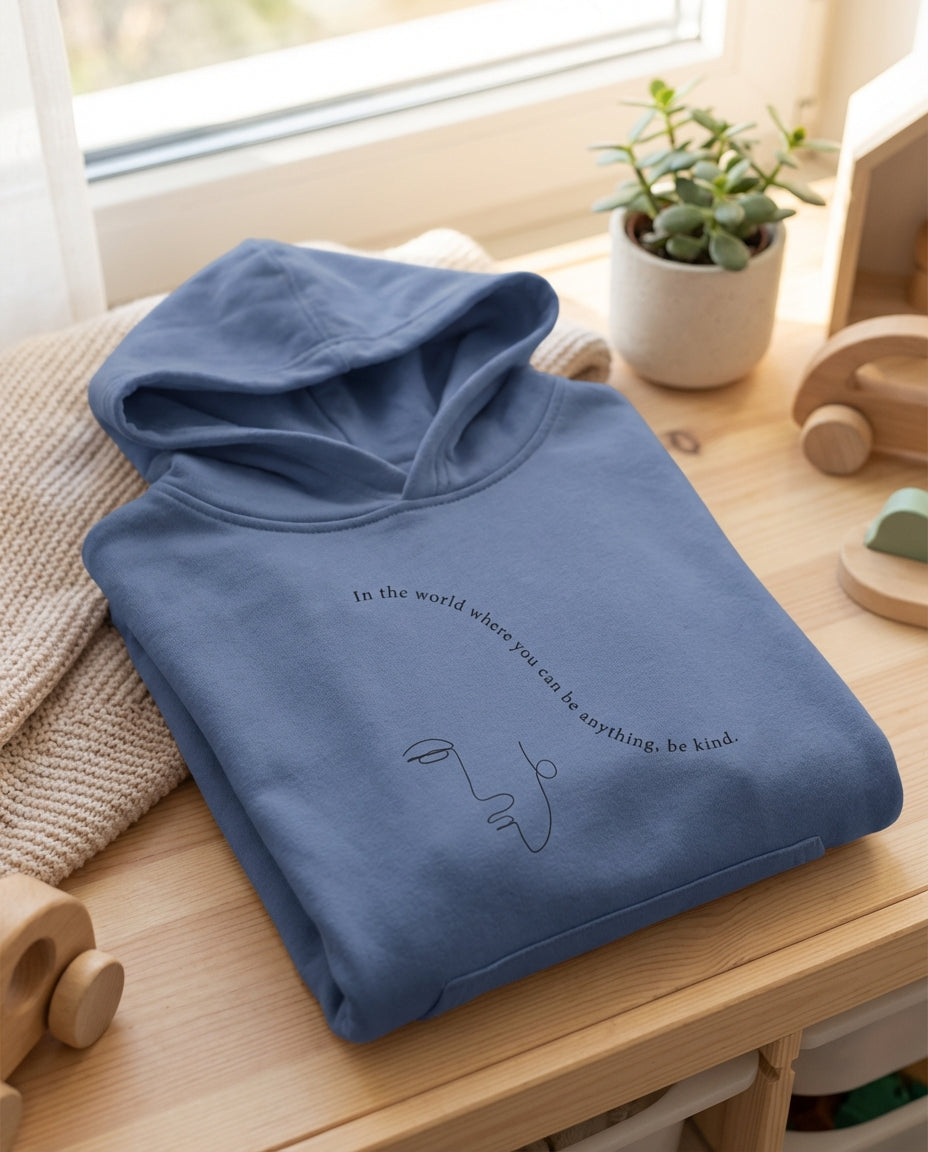 Choose Kindness · Kids Hoodie Blue - BM ink.