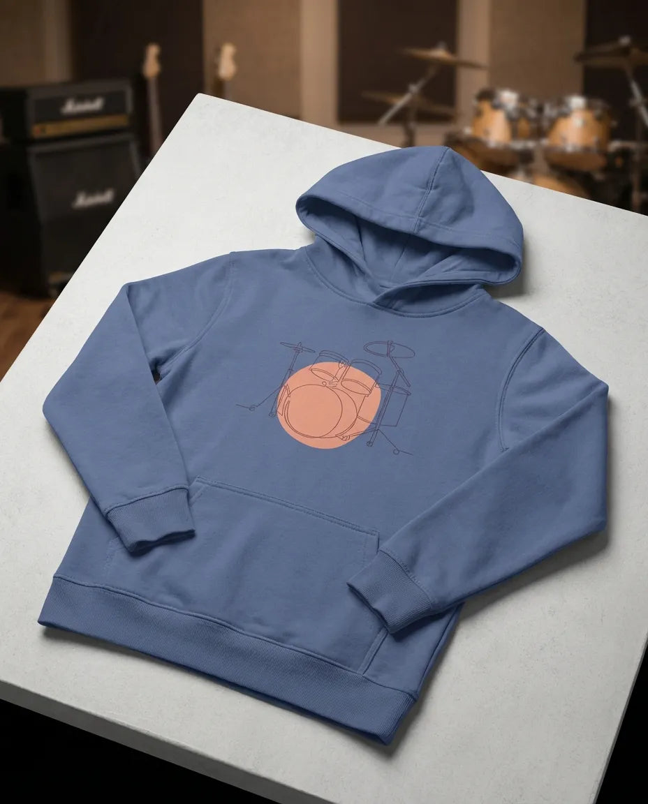 Kids Hoodie · Drum Set (Bold) - BM ink.