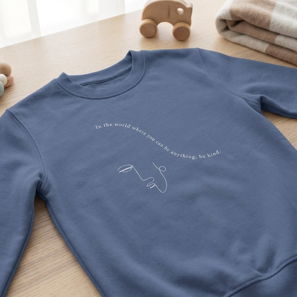 Choose Kindness · Kids Sweatshirt Blue - BM ink.
