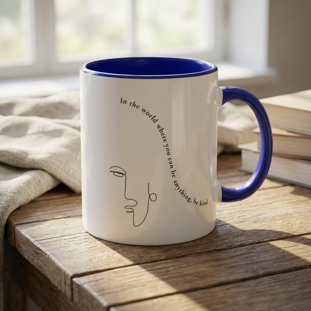 Choose Kindness · Ceramic Mug Ceramic Blue Right - BM ink.