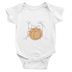 Baby Bodysuit · Drum Set (Light) White - BM ink.
