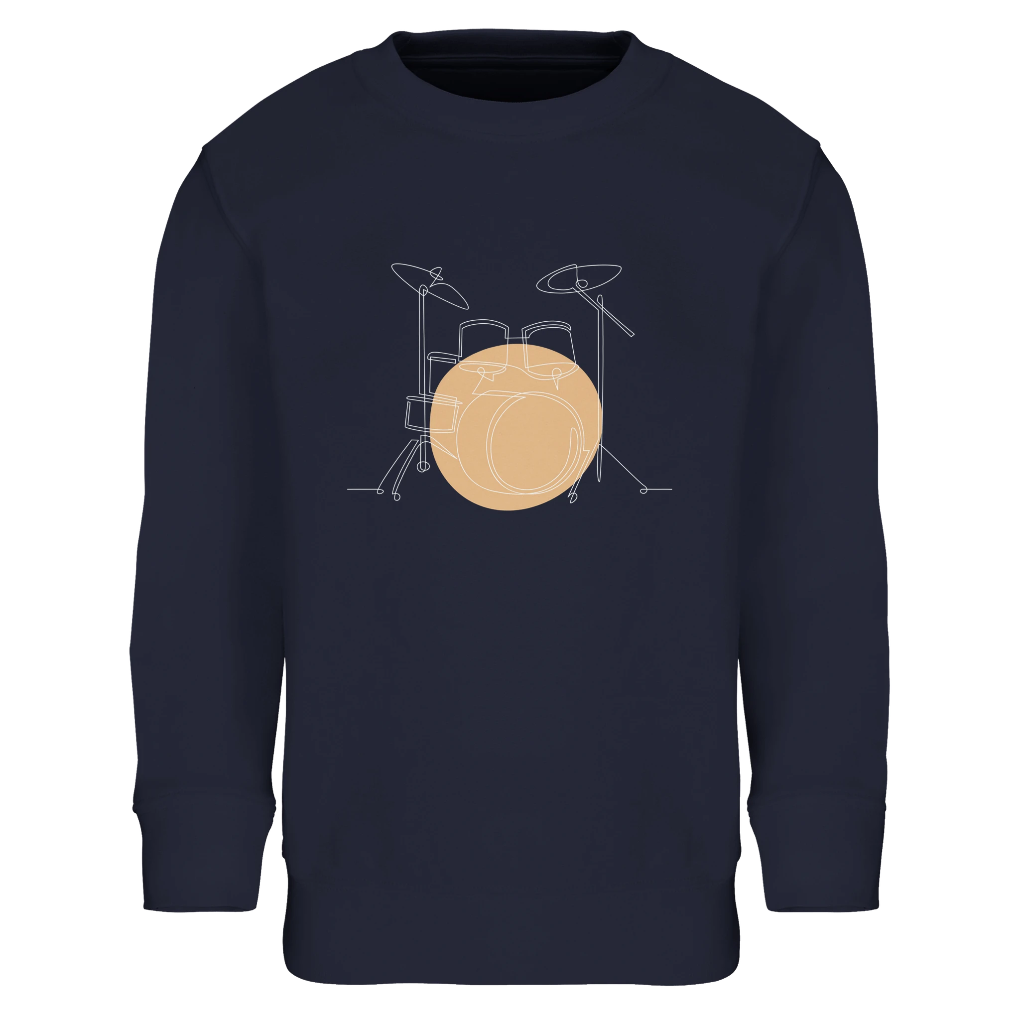 Kids Sweatshirt · Drum Set (Light) French Navy - BM ink.