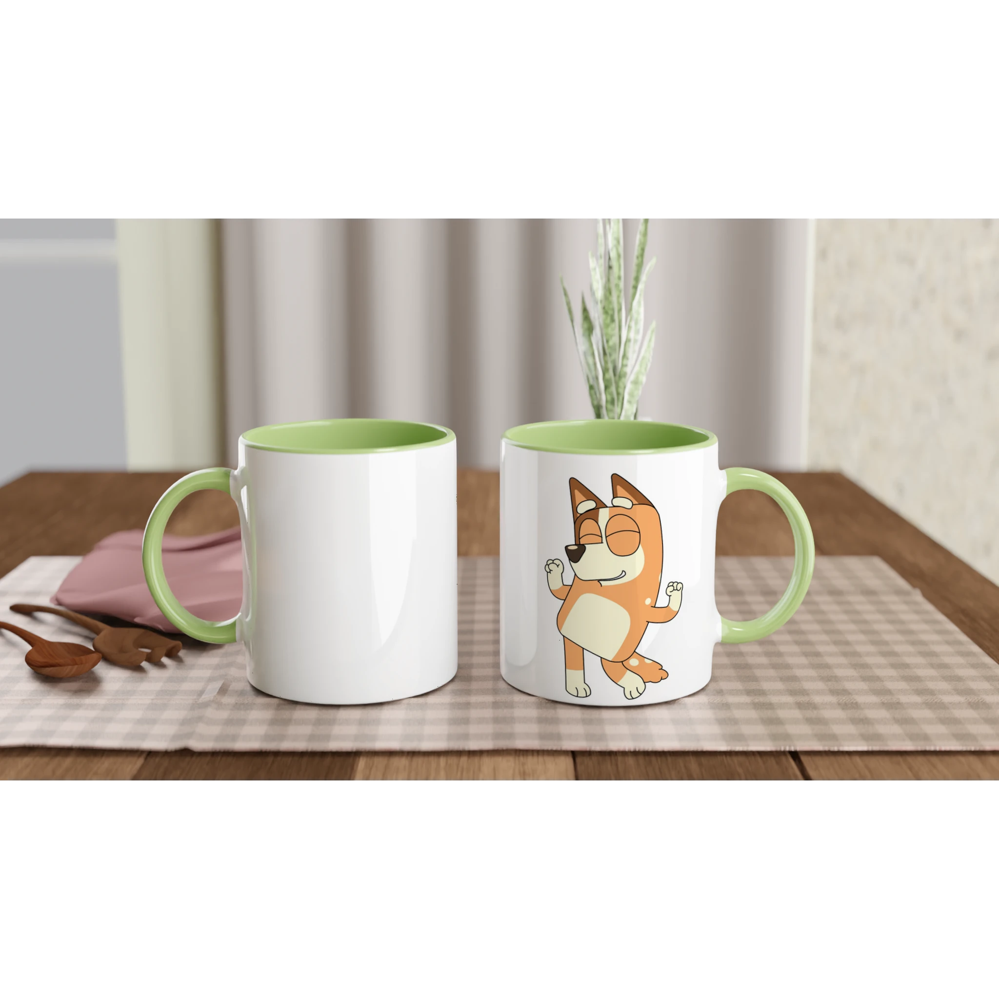 Ceramic Mug · Bluey's Mom Chilli Ceramic Green Chilli Right - BM ink.