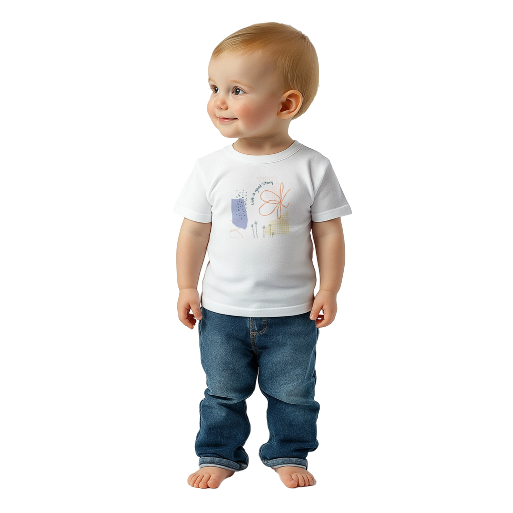 Baby T-shirt · Live a Good Story - BM ink.