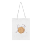 Tote Bag · Drum Set (Light) White - BM ink.