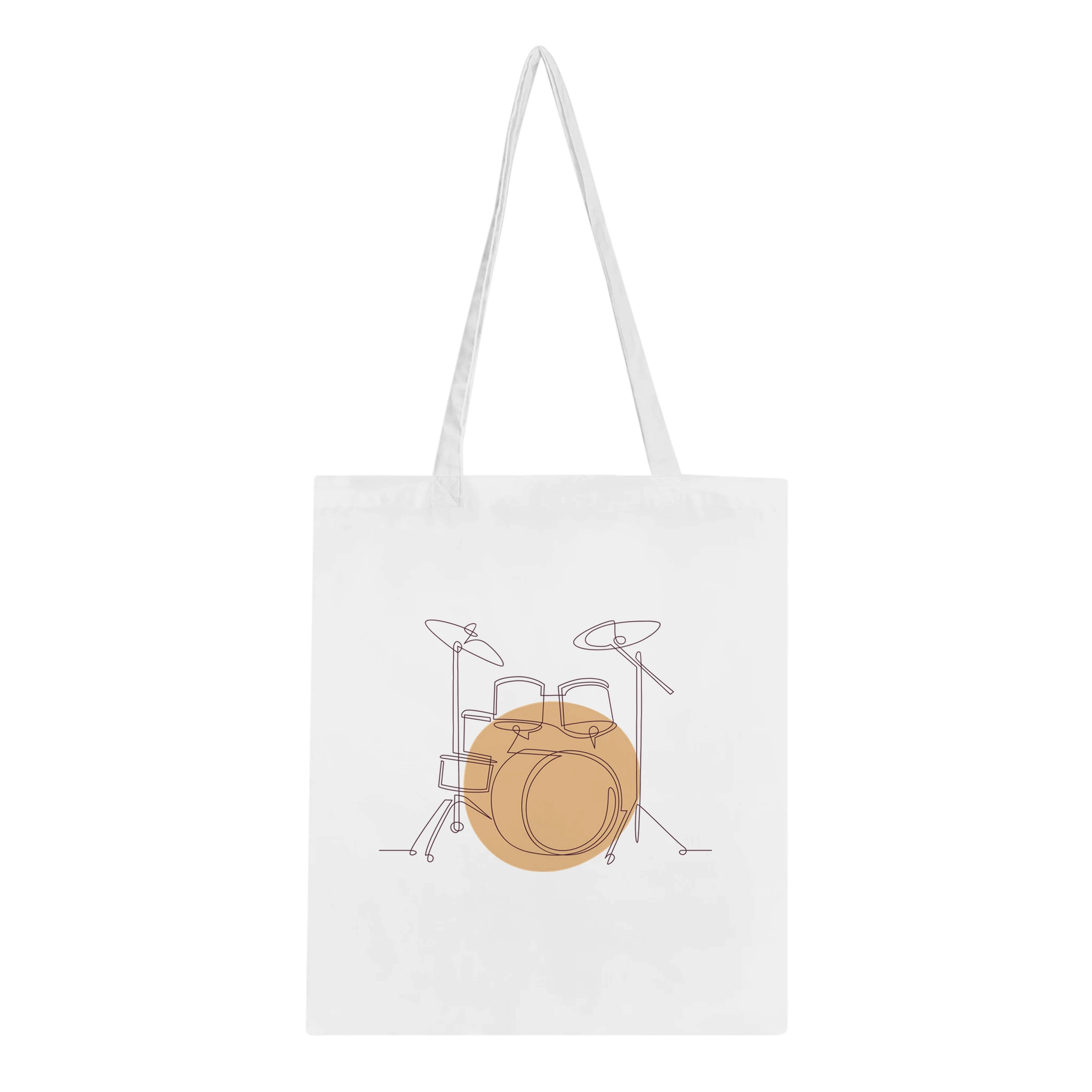 Tote Bag · Drum Set (Light) White - BM ink.