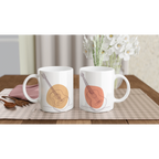 Ceramic Mug · Acoustic Guitars Ceramic White Both Guitars - BM ink.