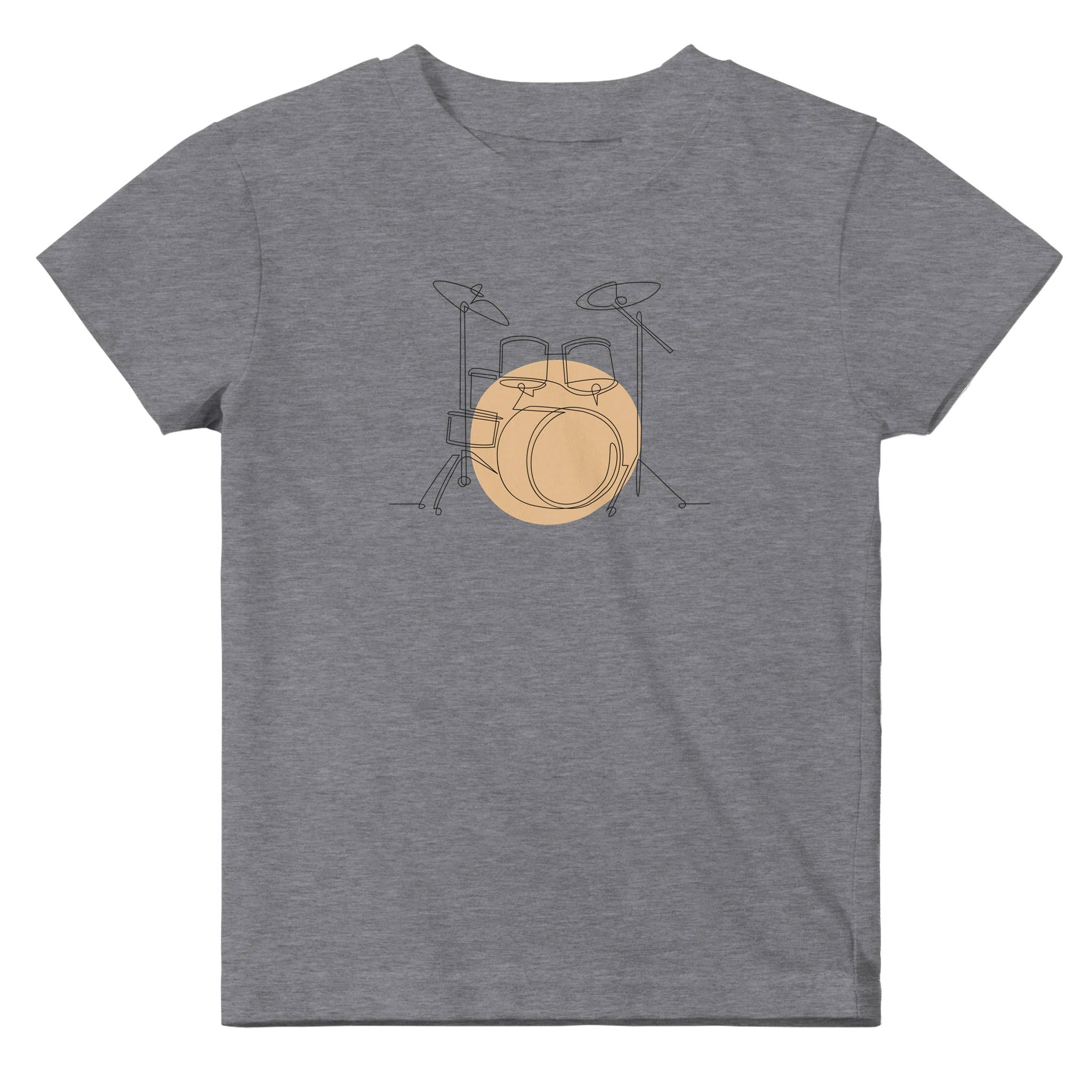 Baby T-Shirt · Drum Set (Light) Heather Gray - BM ink.