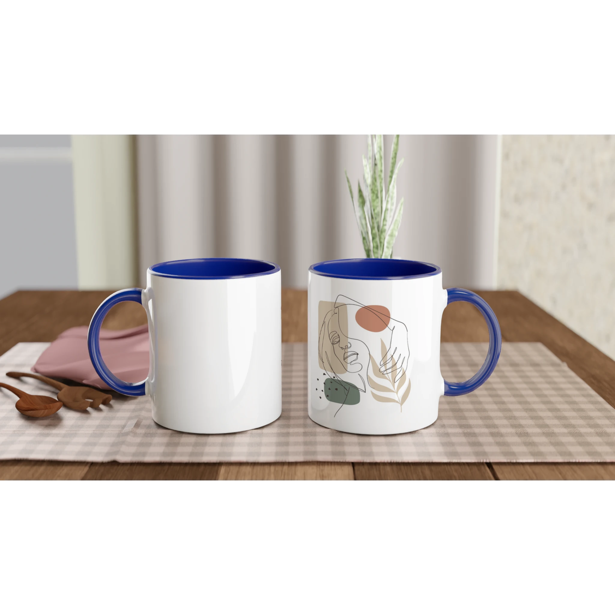 Soft Confidence · Ceramic Mug Ceramic Blue Right - BM ink.