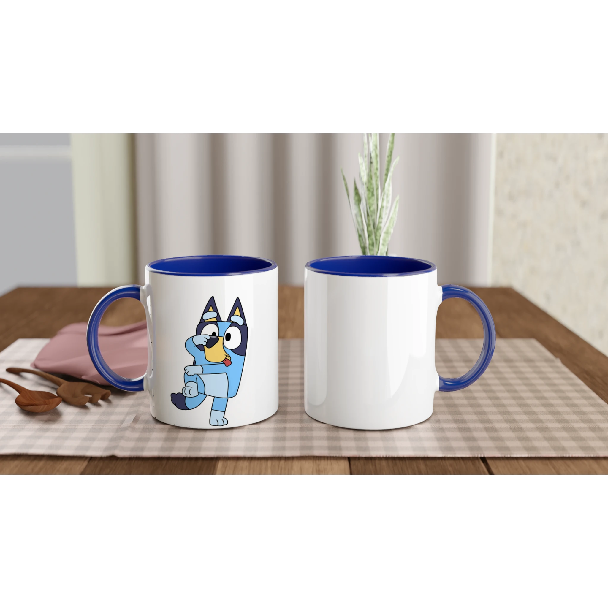 Ceramic Mug · Bluey Ceramic Blue Bluey Left - BM ink.