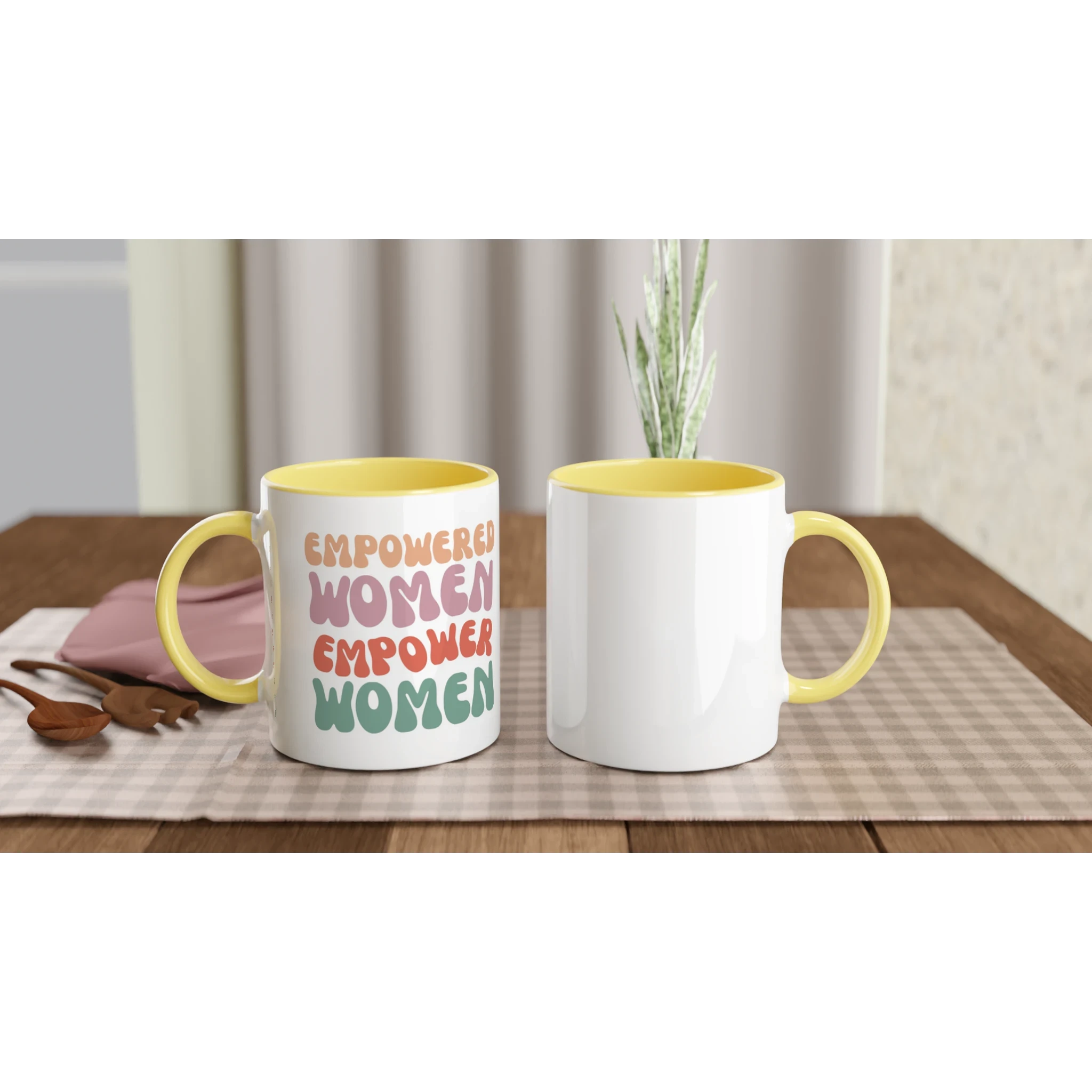 Rise Together · Ceramic Mug Ceramic Yellow Left - BM ink.