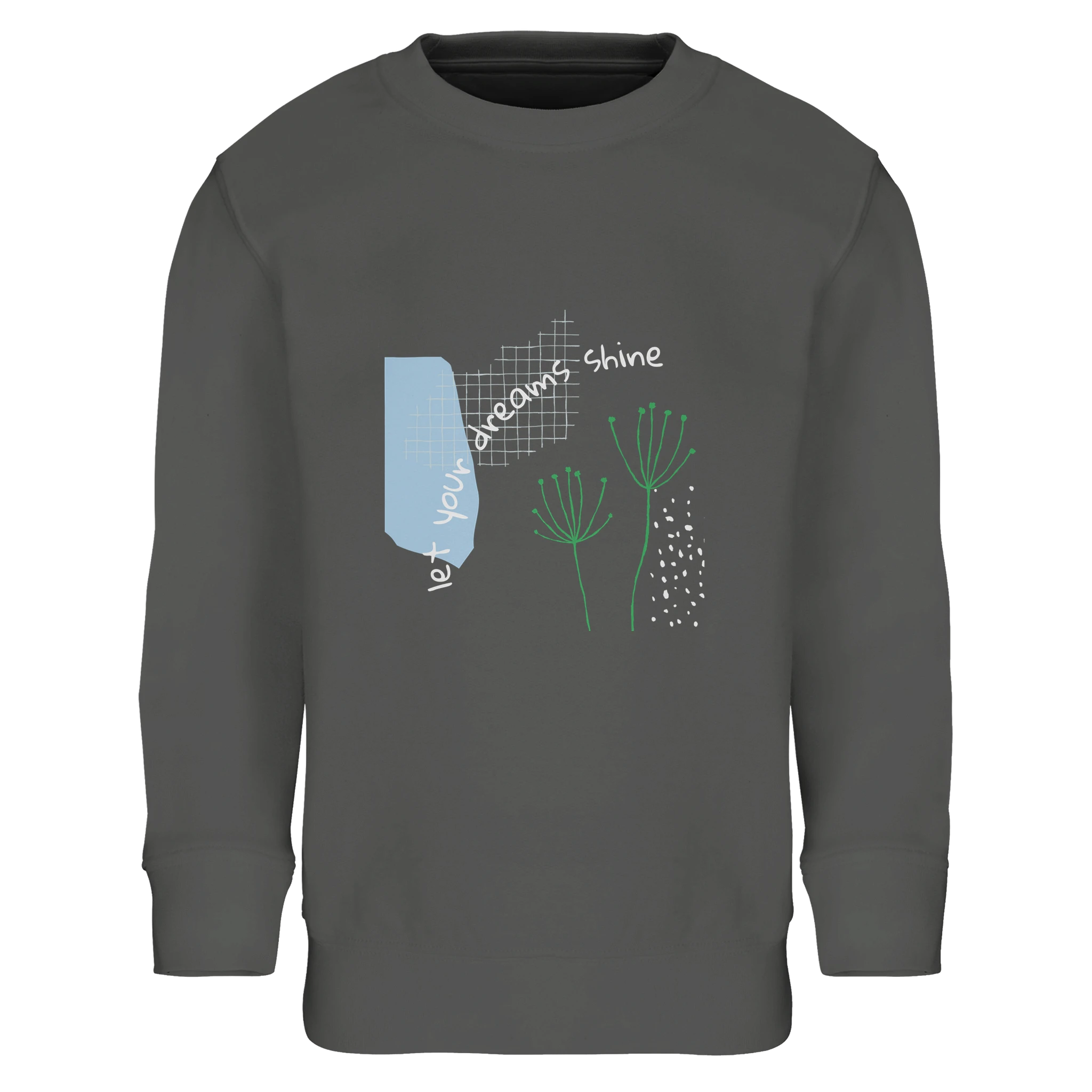 Kids Sweatshirt · Let Your Dreams Shine Grey Melange - BM ink.