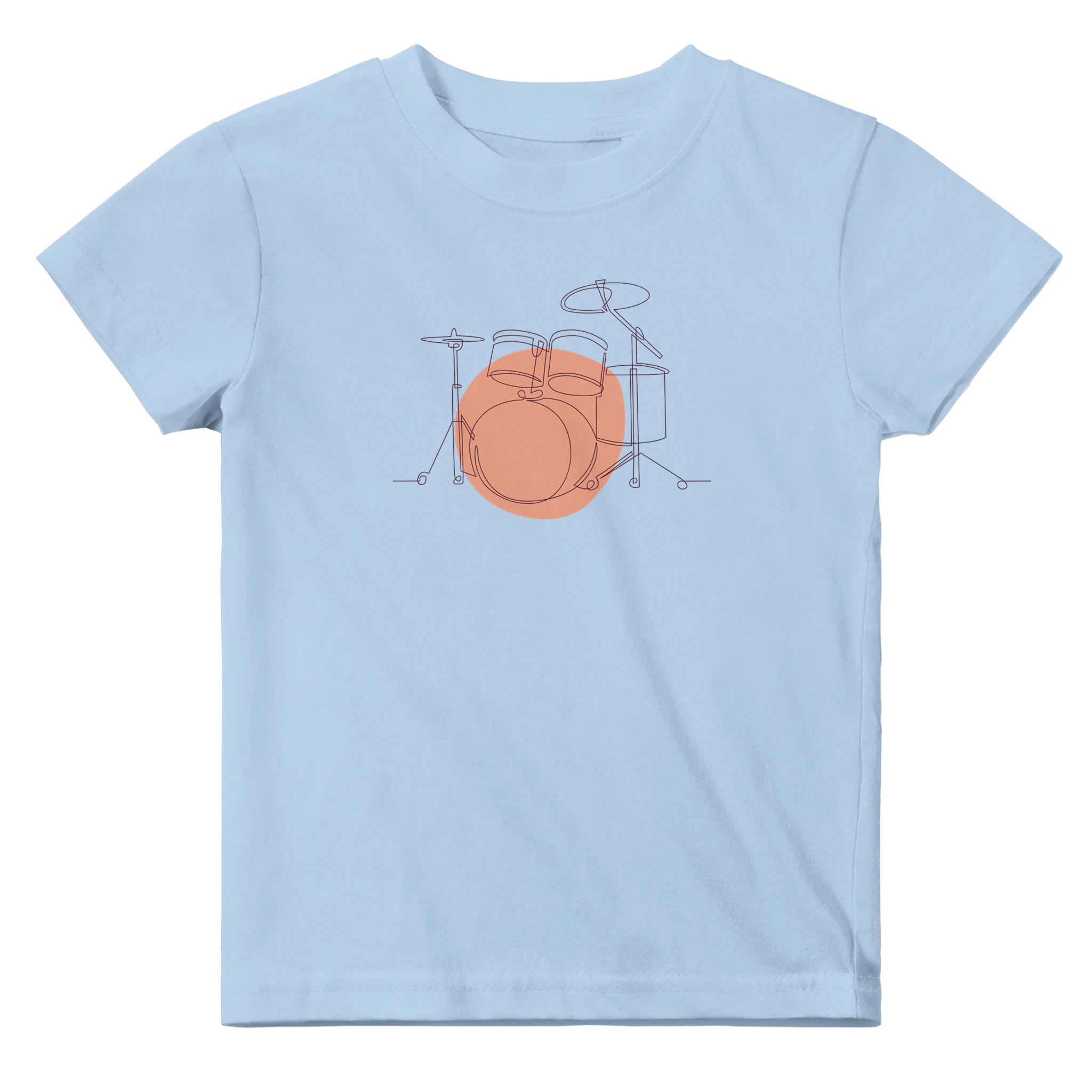 Baby T-Shirt · Drum Set (Bold) Baby Blue - BM ink.