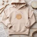 Kids Hoodie · Drum Set (Light) Creamy Pink - BM ink.