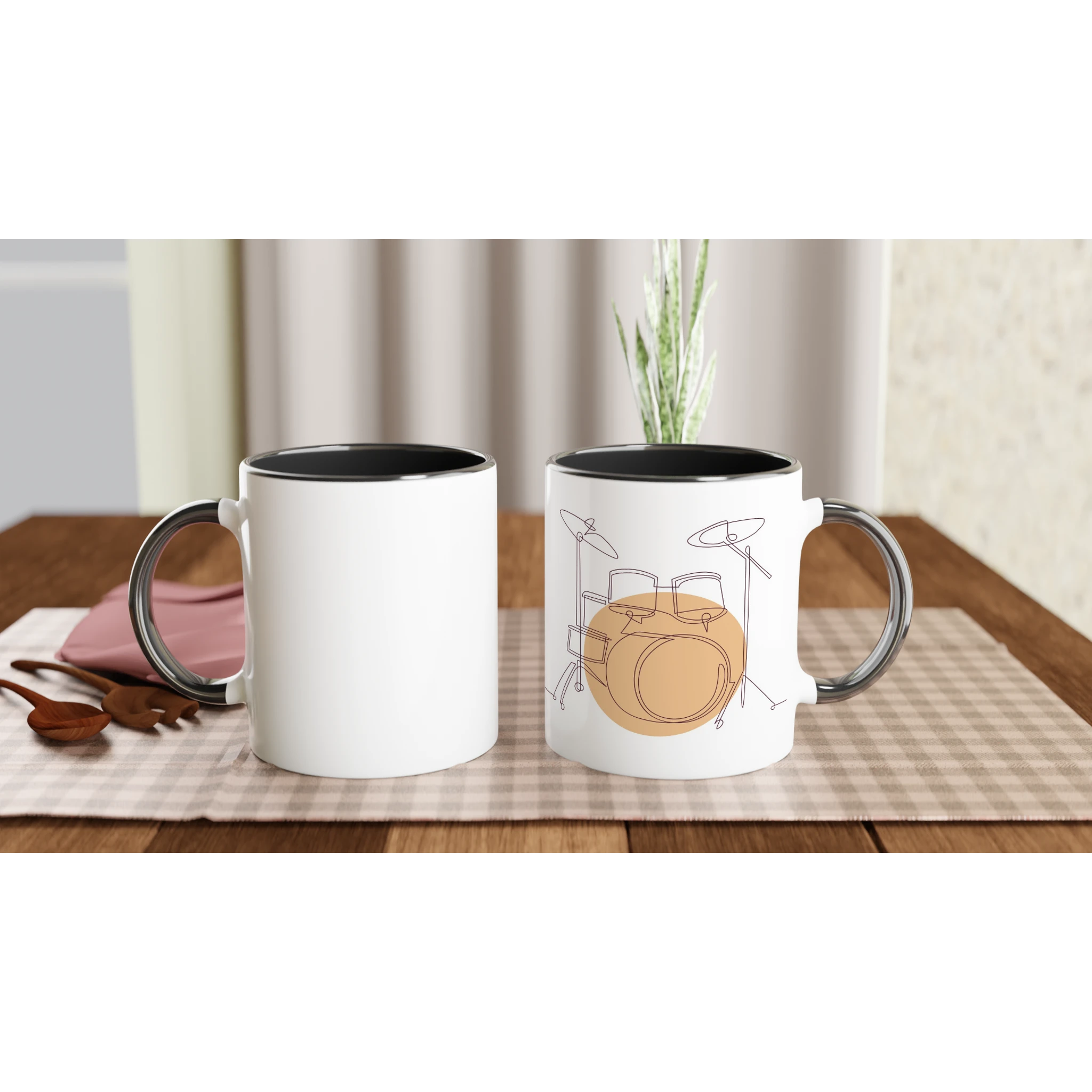 Ceramic Mug · Drum Sets Ceramic Black Light Right - BM ink.