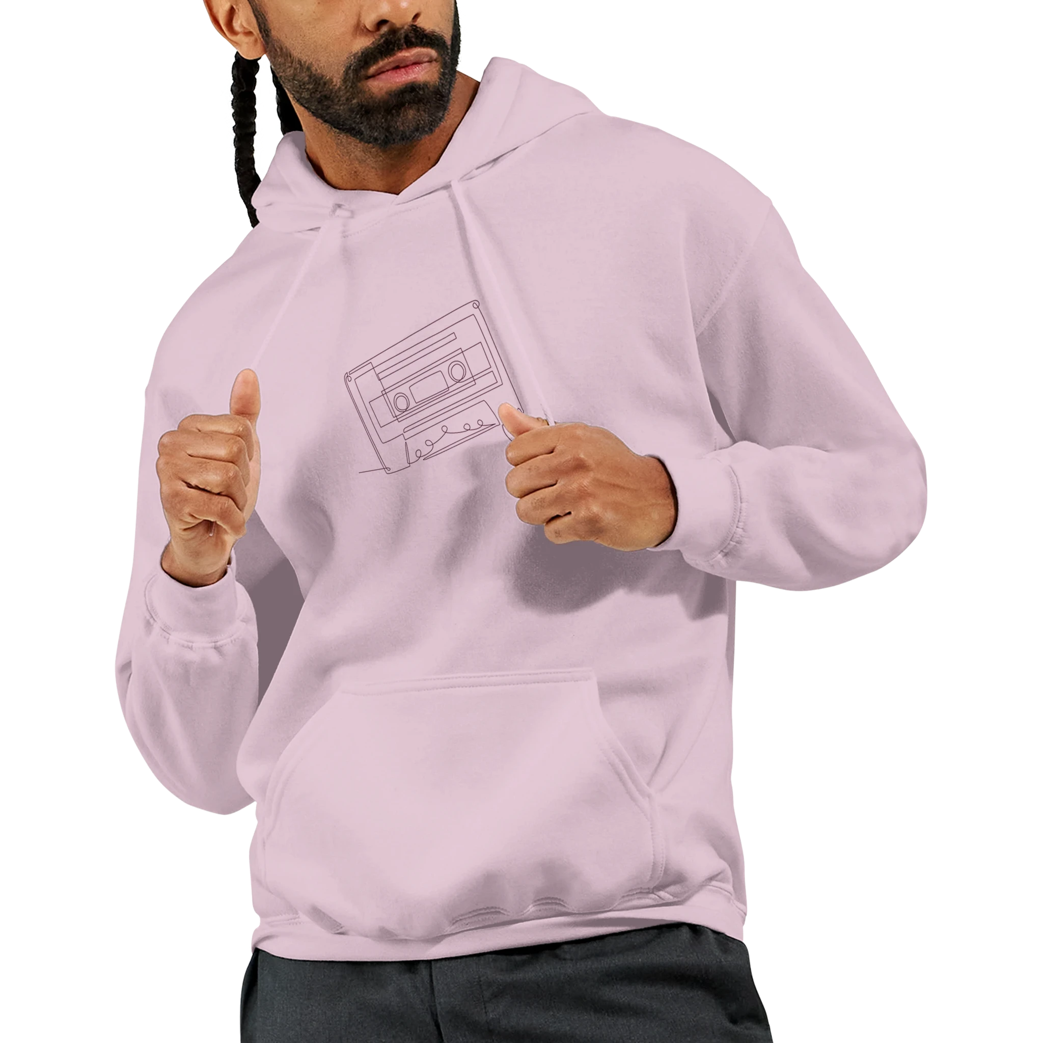 Analog Soul · Adult Hoodie Bold Light Pink - BM ink.