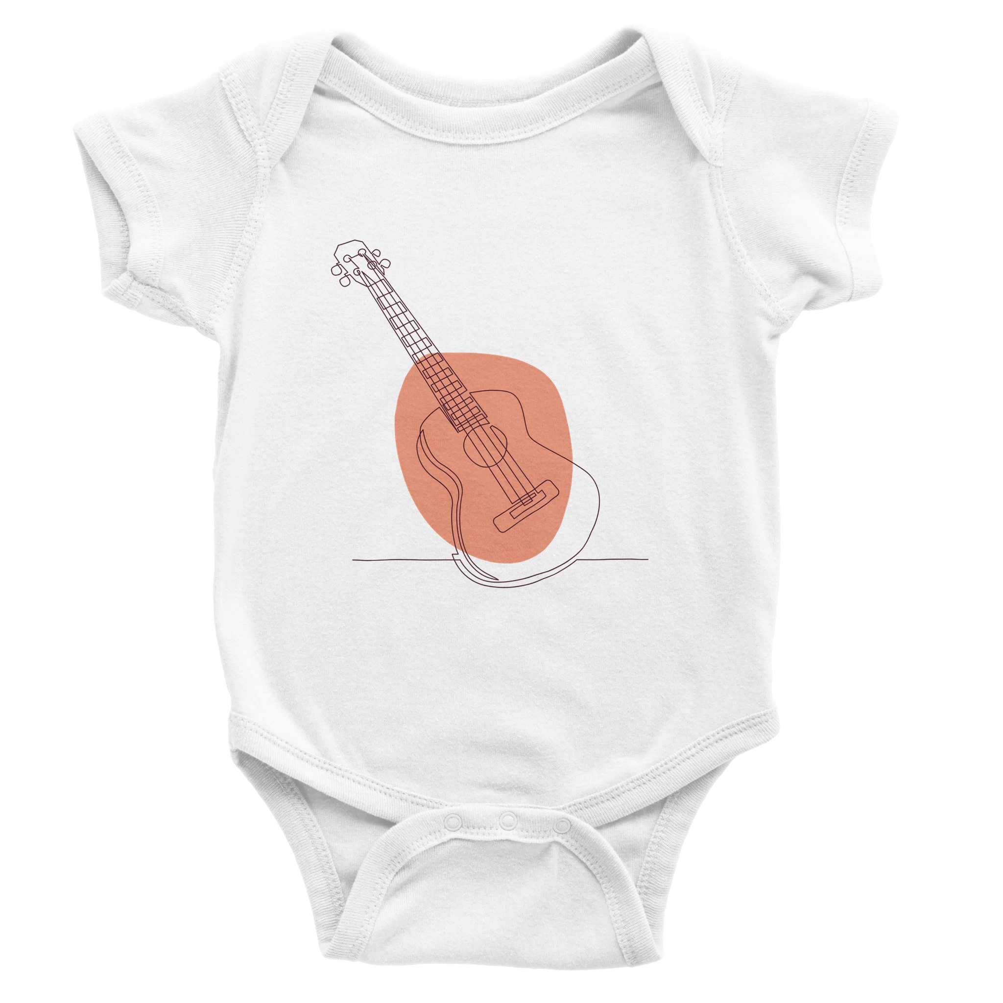 Baby Bodysuit · Acoustic Guitar (Bold) White - BM ink.