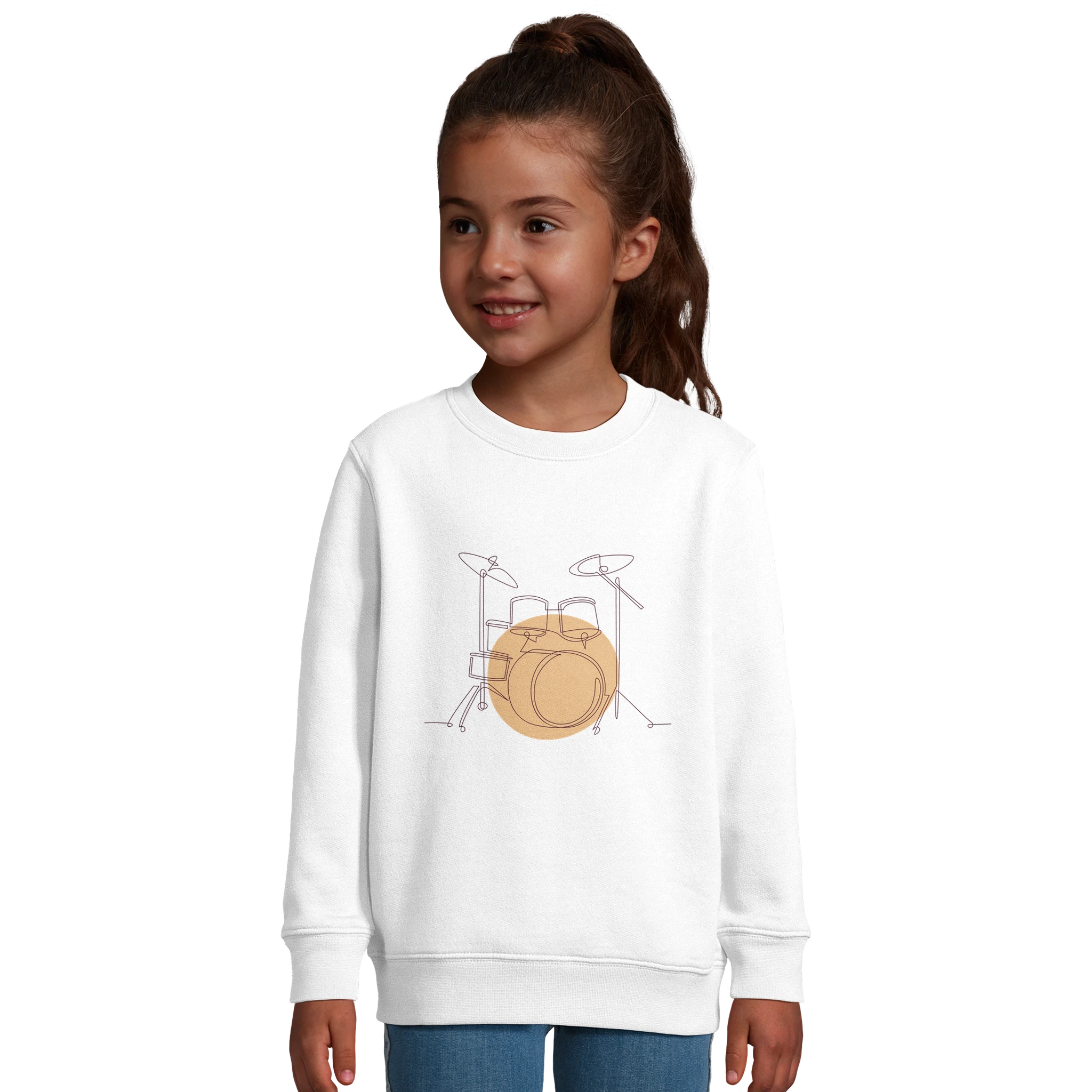 Kids Sweatshirt · Drum Set (Light) - BM ink.